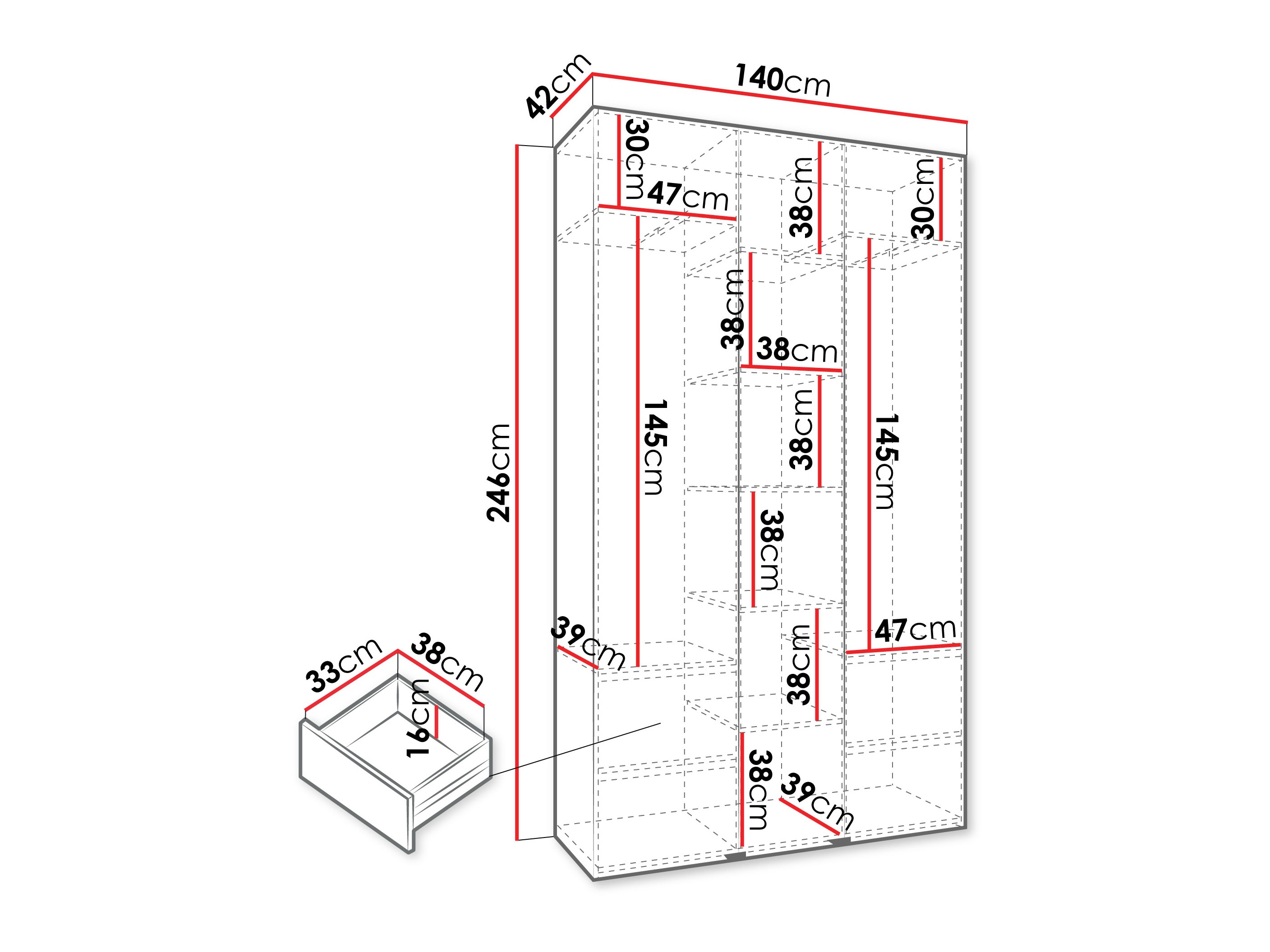 Шкаф Hartford 563 (Кашемир)