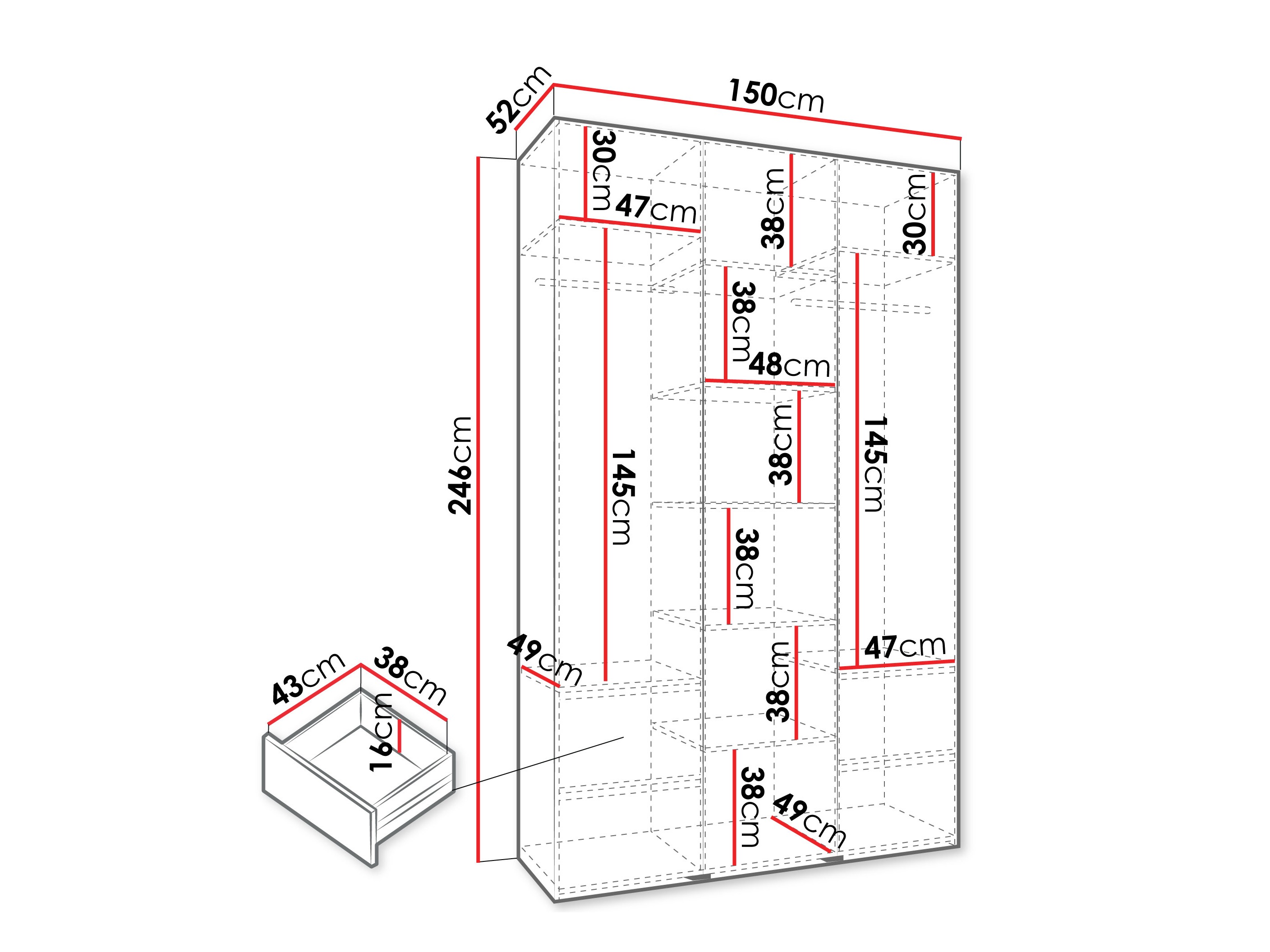Skapis Hartford 563 (Kašmirs)