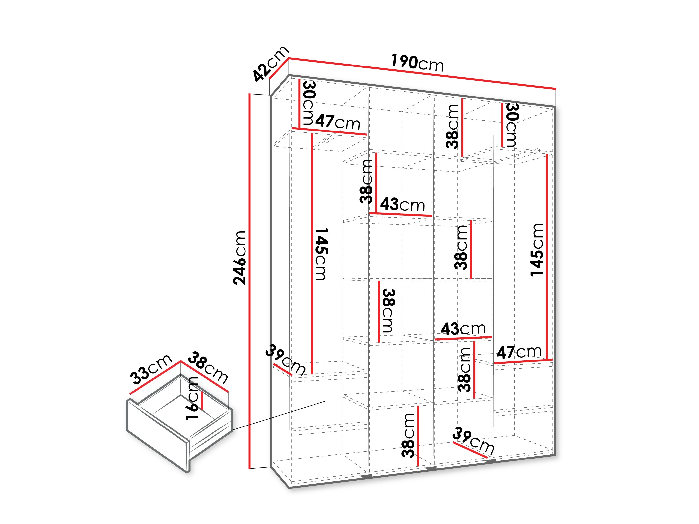 Шкаф Hartford 564 (Белый)
