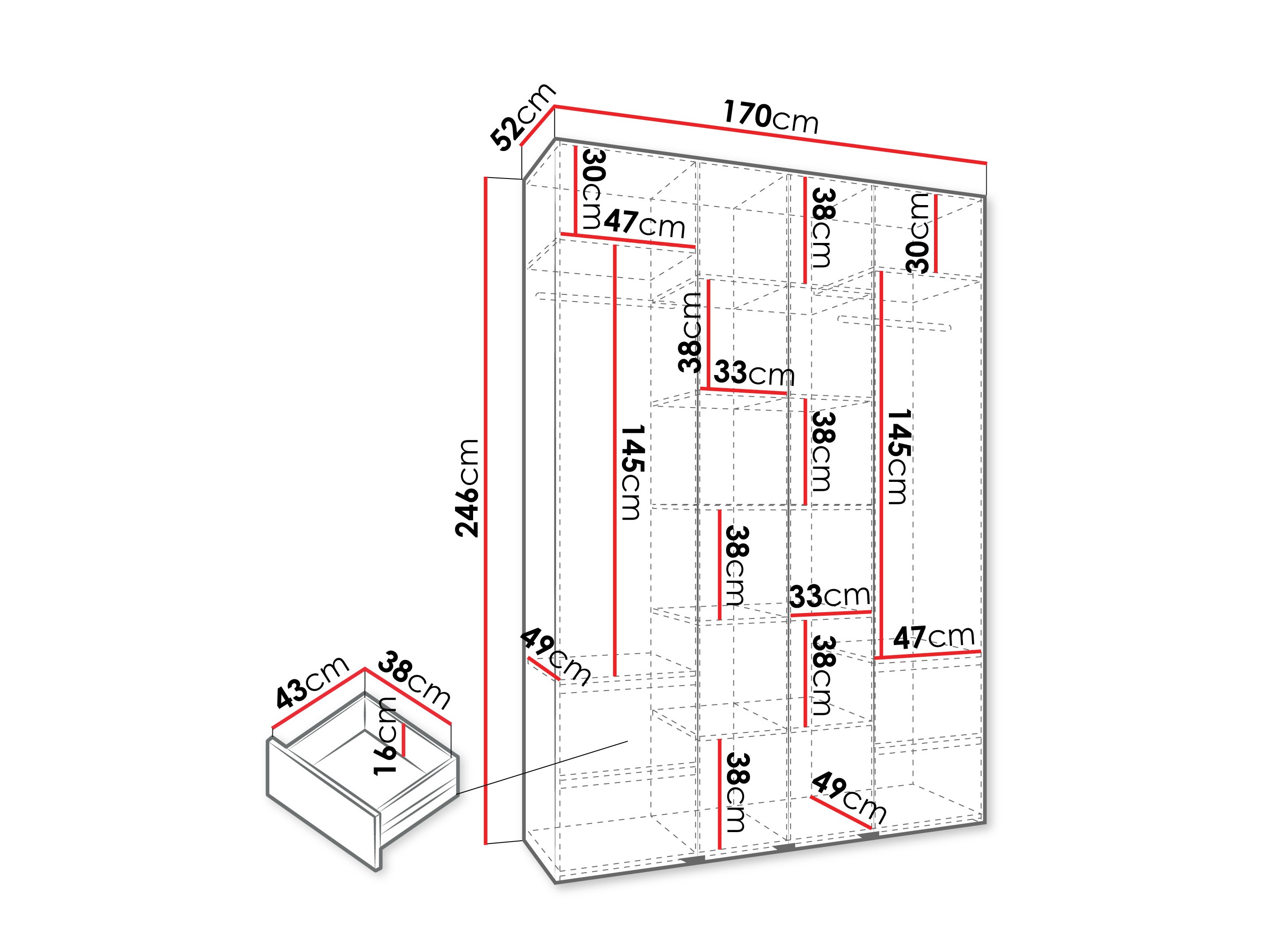 Шкаф Hartford 564 (Кашемир)