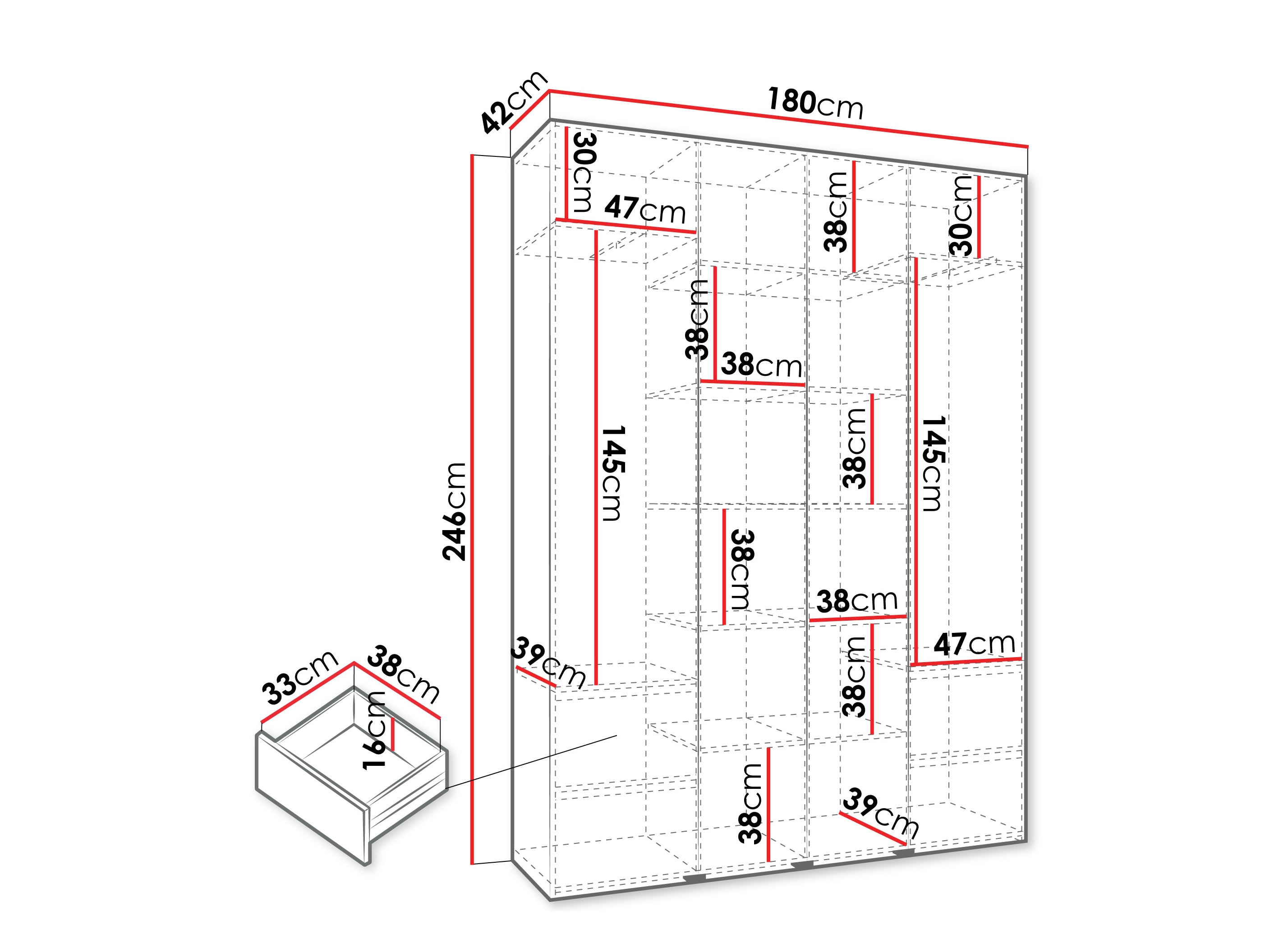 Шкаф Hartford 564 (Кашемир)