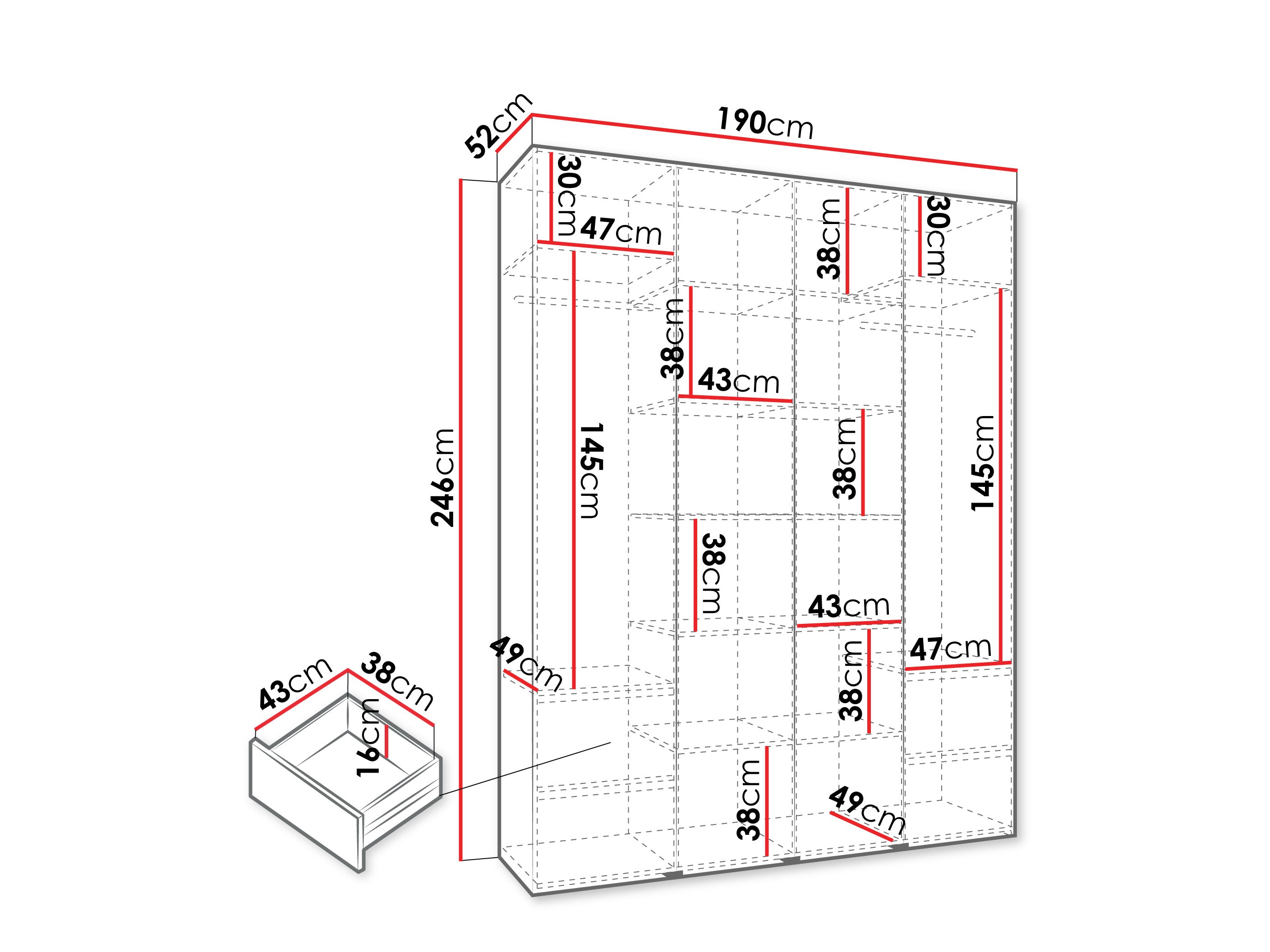 Шкаф Hartford 564 (Кашемир)