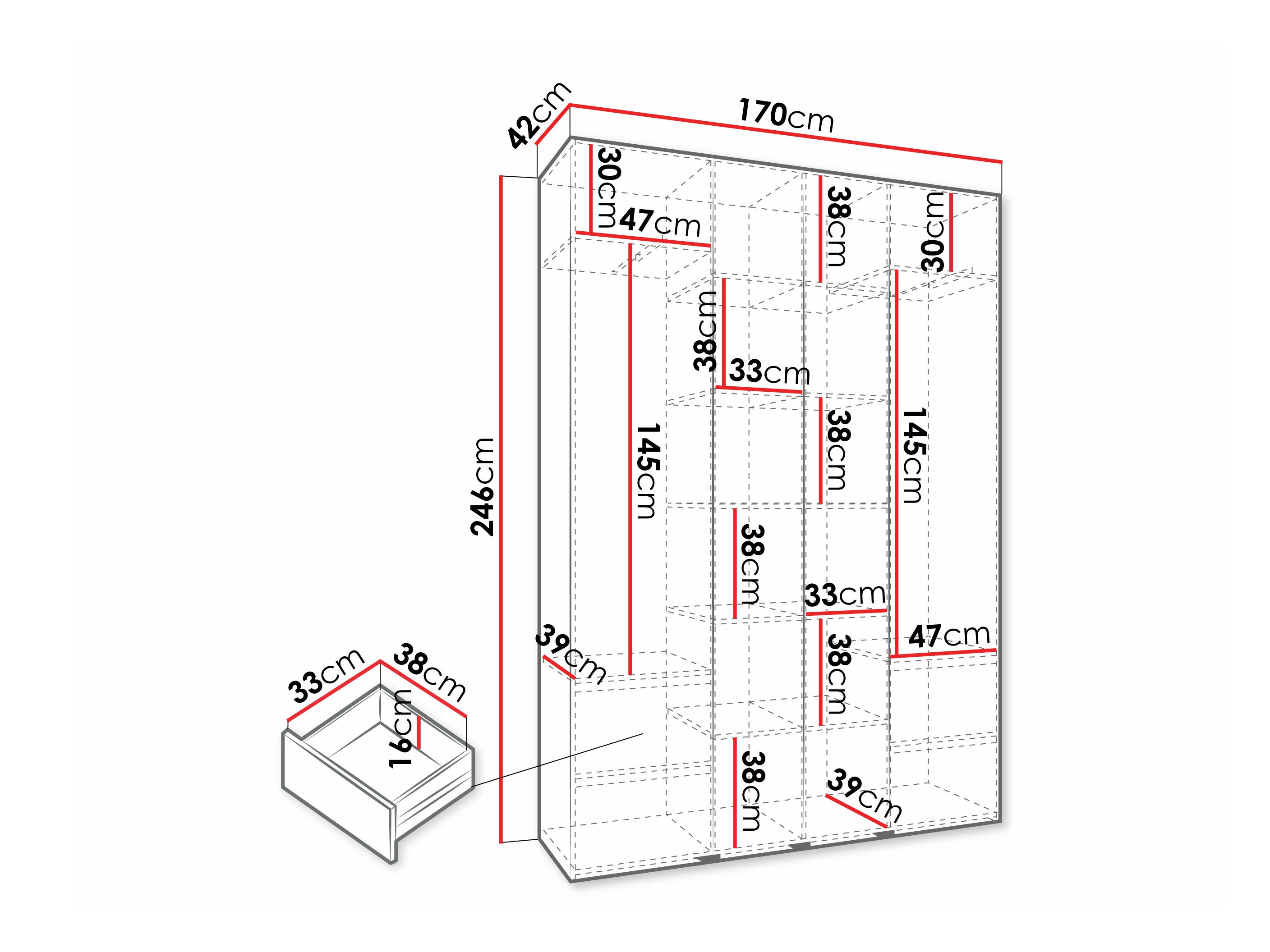 Шкаф Hartford 564 (Кашемир)