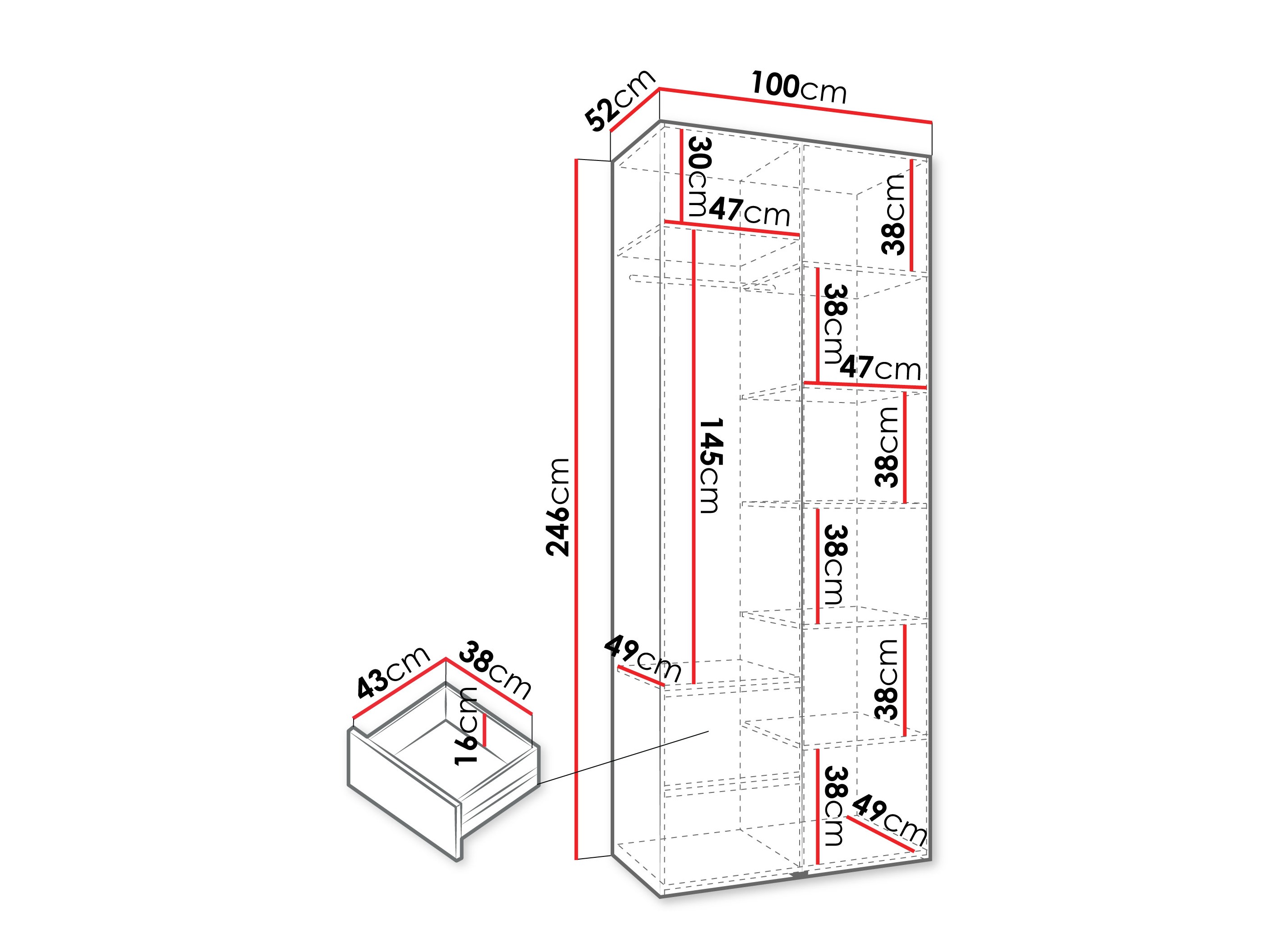 Шкаф Hartford 569 (Белый)