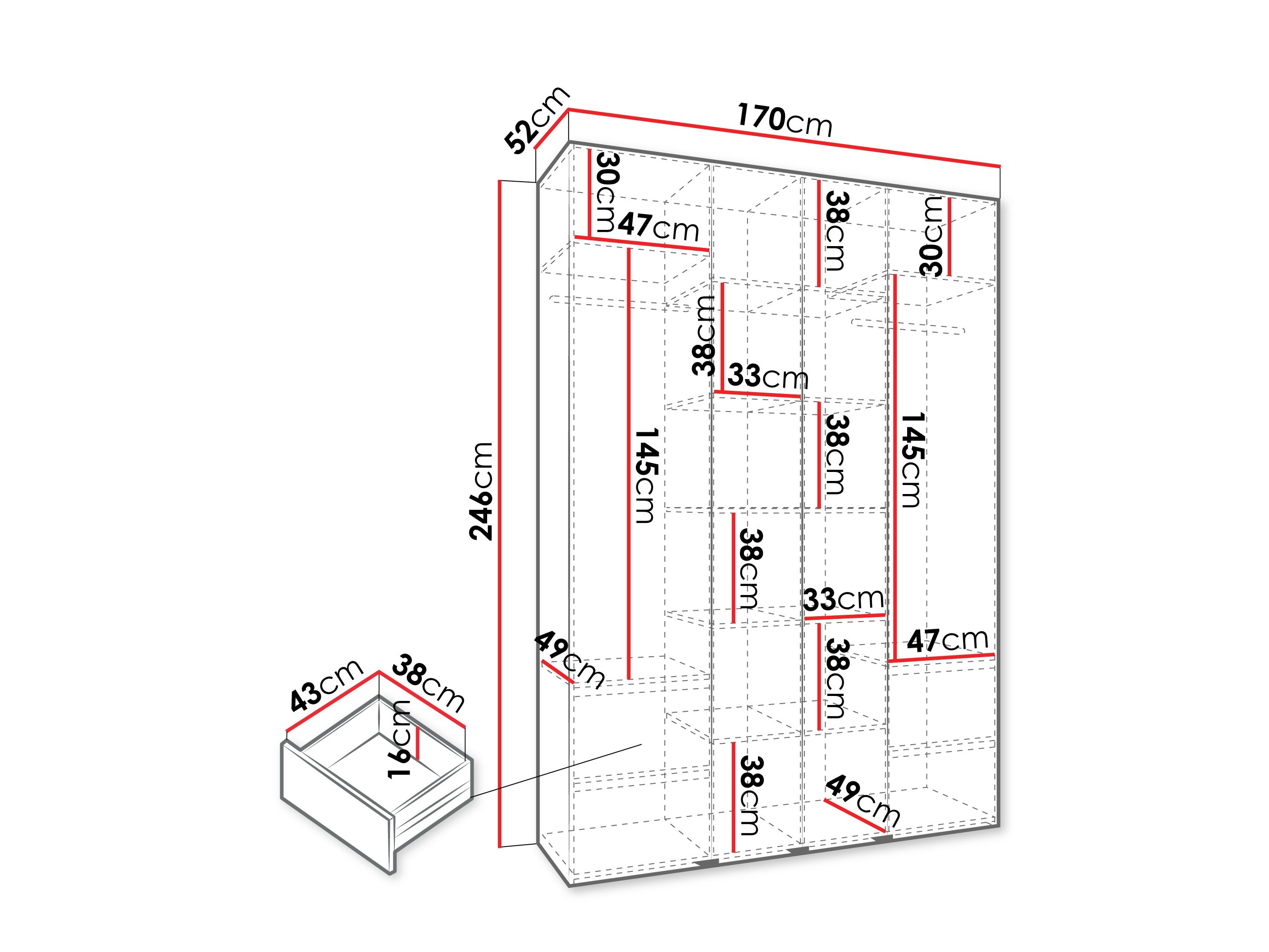 Шкаф Hartford 570 (Кашемир)