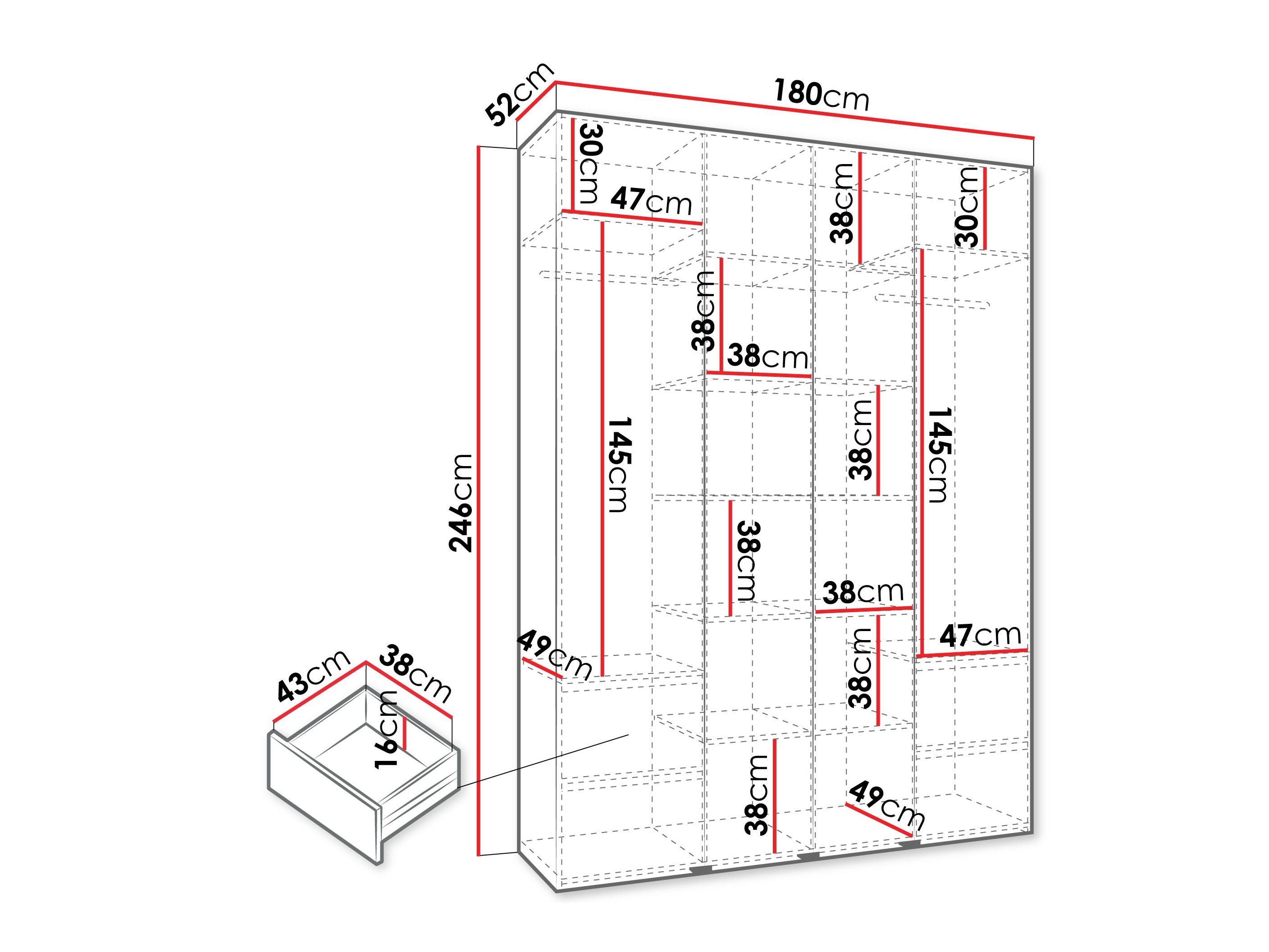 Шкаф Hartford 570 (Кашемир)