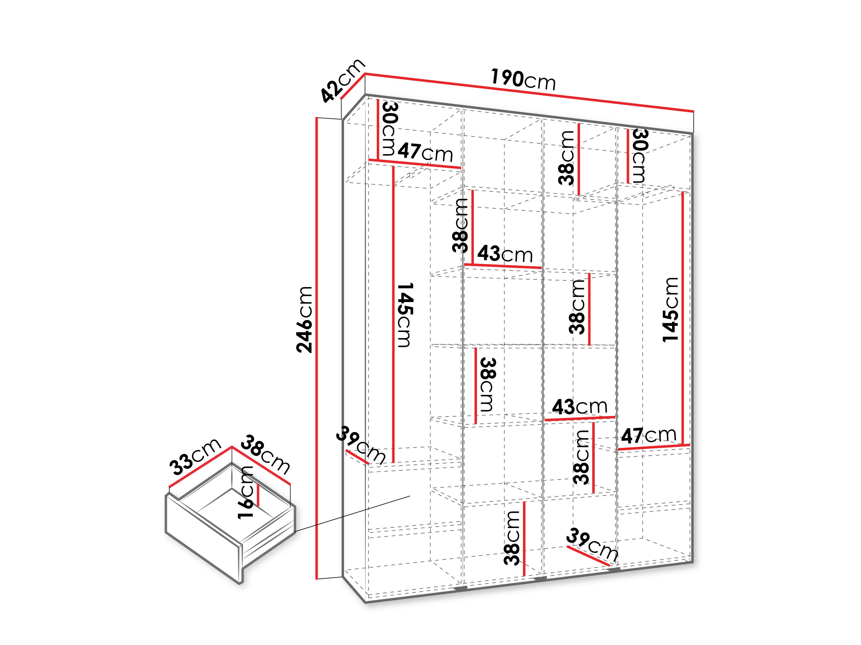 Шкаф Hartford 570 (Кашемир)