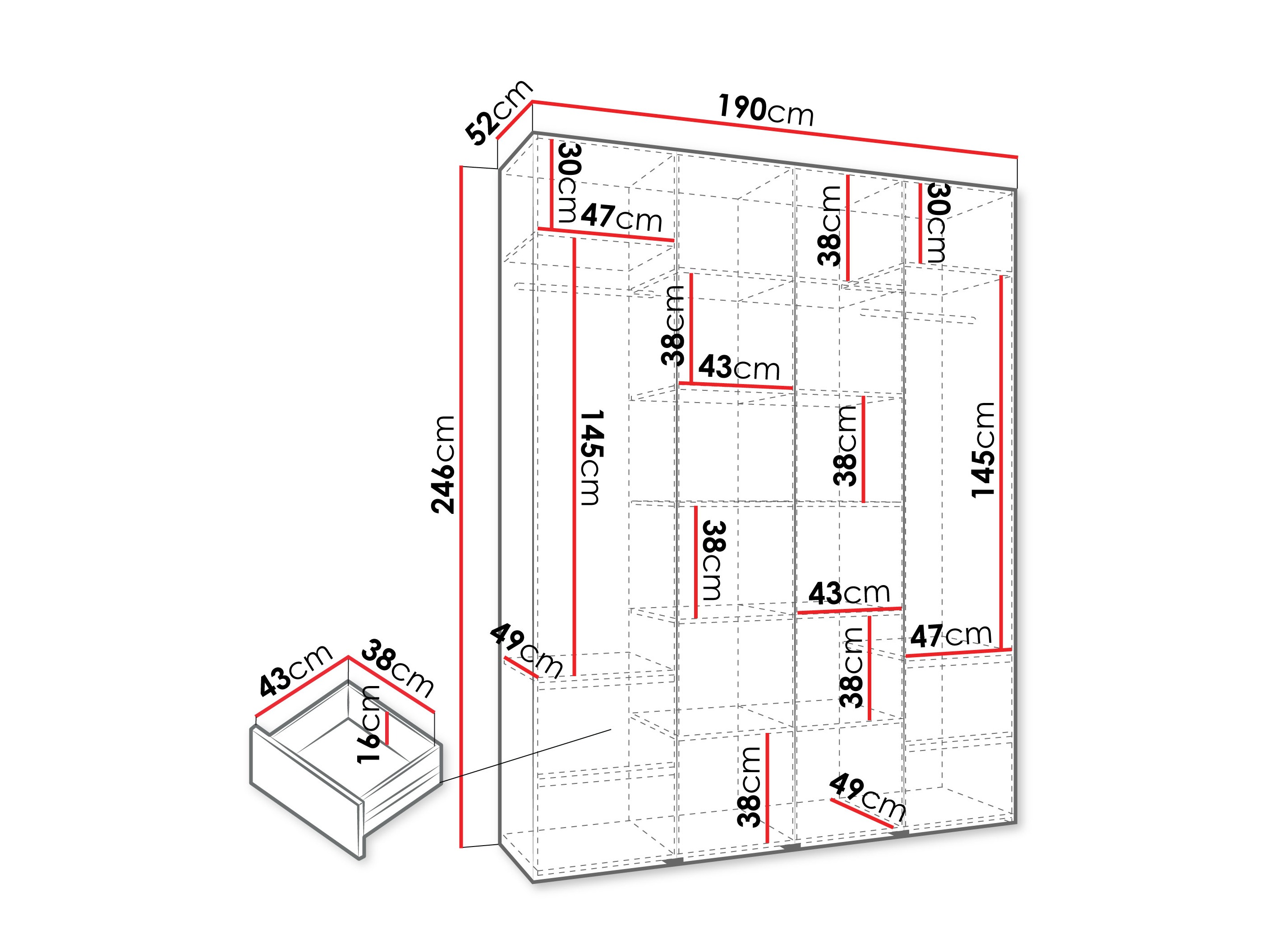 Шкаф Hartford 570 (Кашемир)