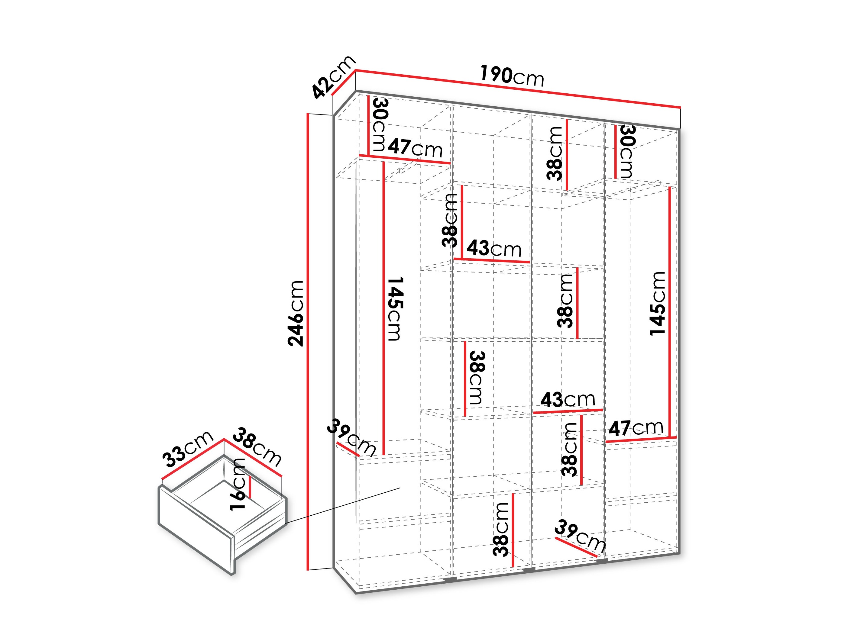 Шкаф Hartford 570 (Кашемир)