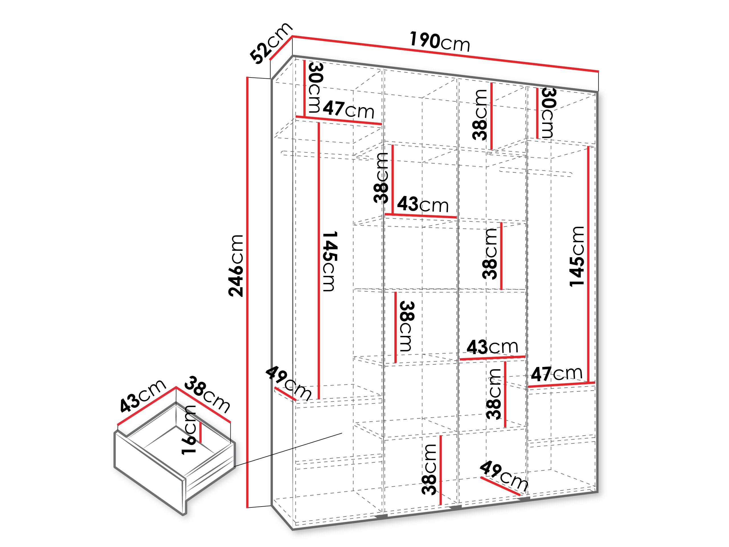 Шкаф Hartford 570 (Кашемир)