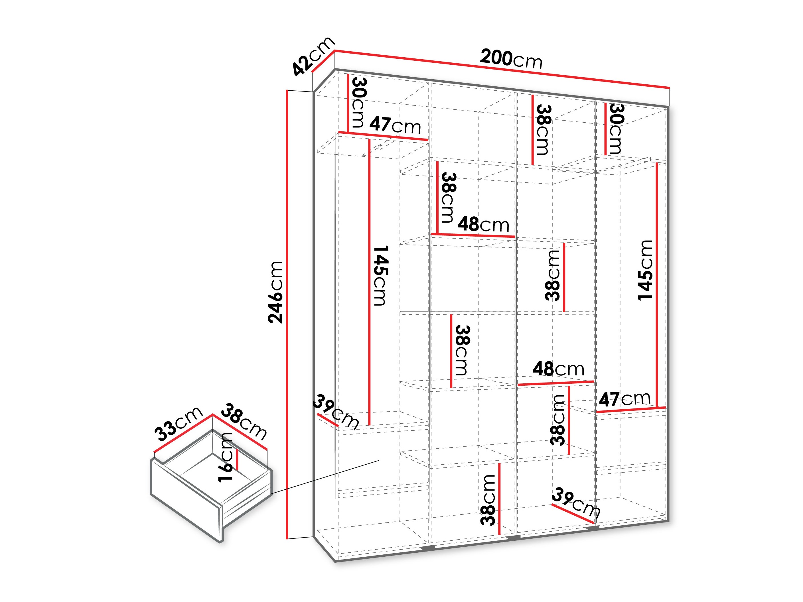Шкаф Hartford 570 (Кашемир)