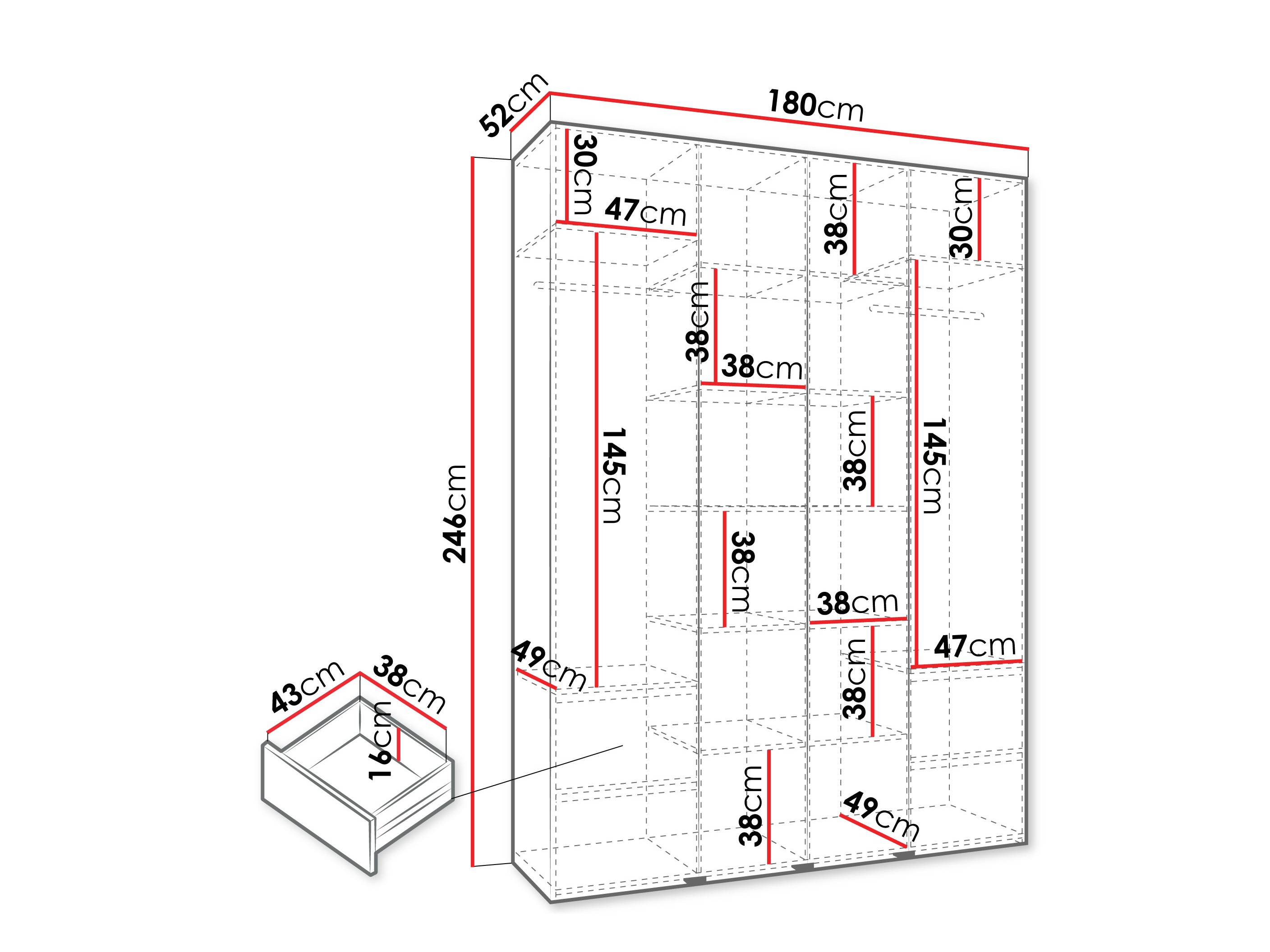 Skapis Hartford 564 (Kašmirs)