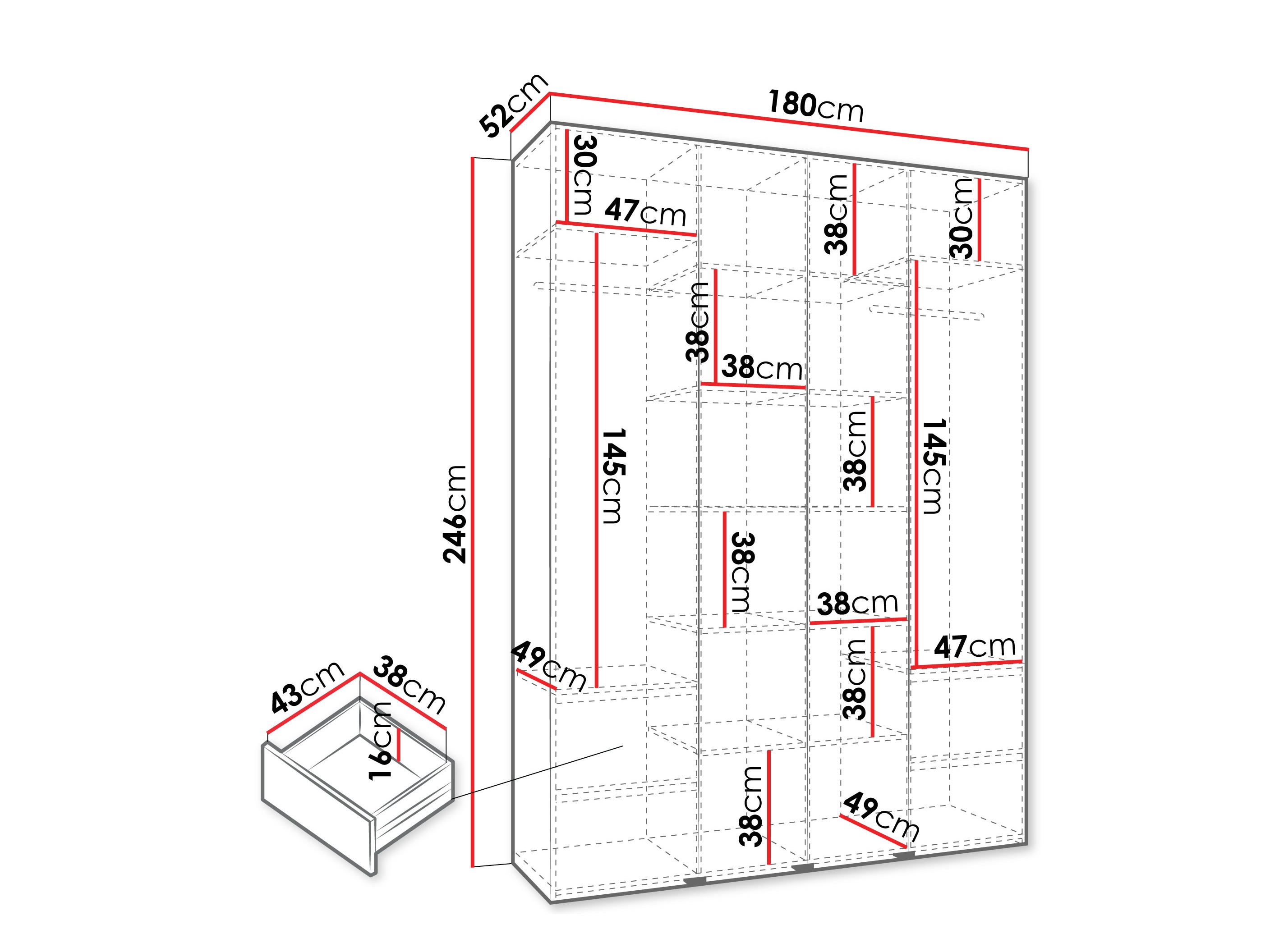 Skapis Hartford 564 (Kašmirs)