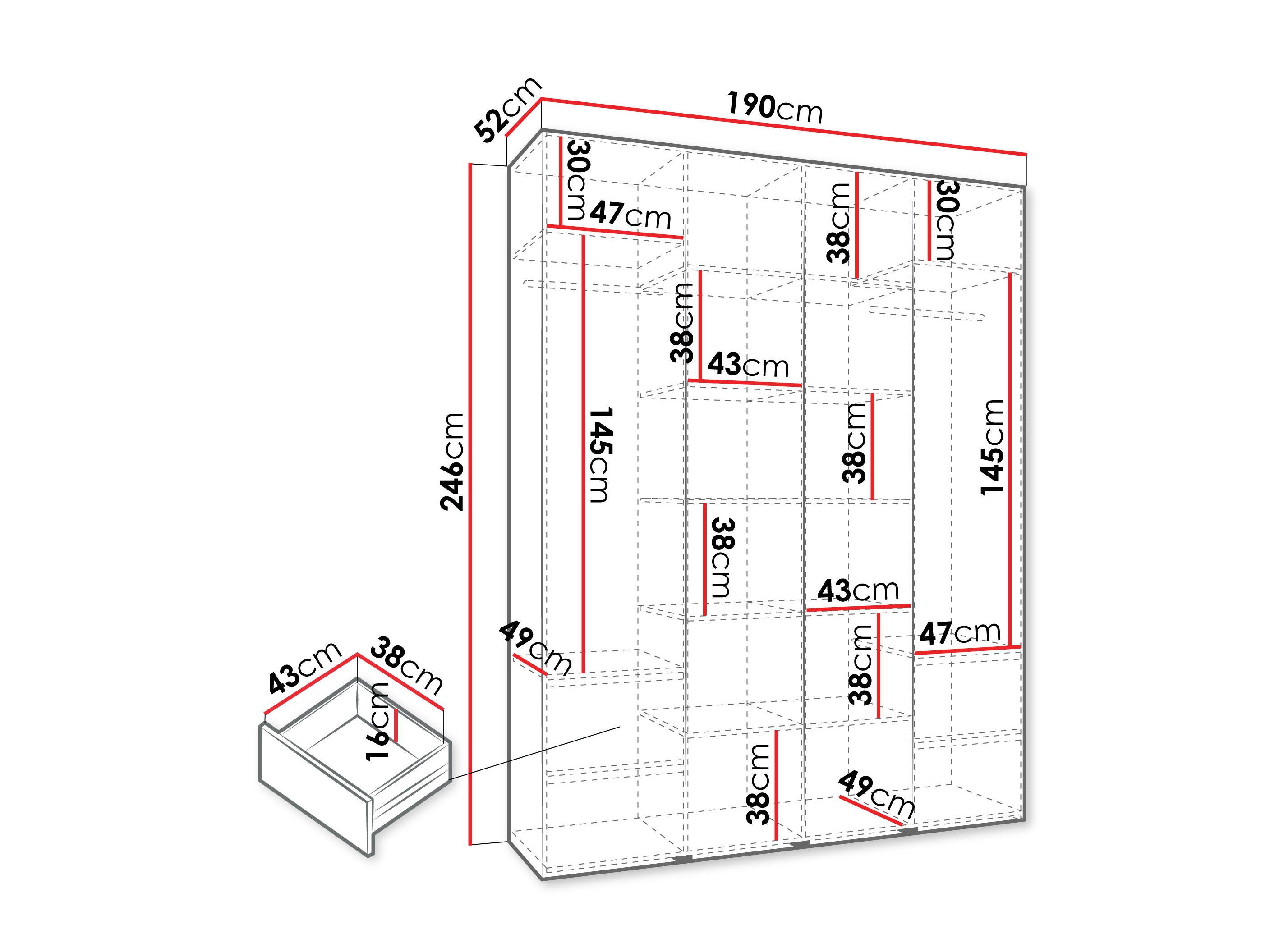 Skapis Hartford 564 (Kašmirs)