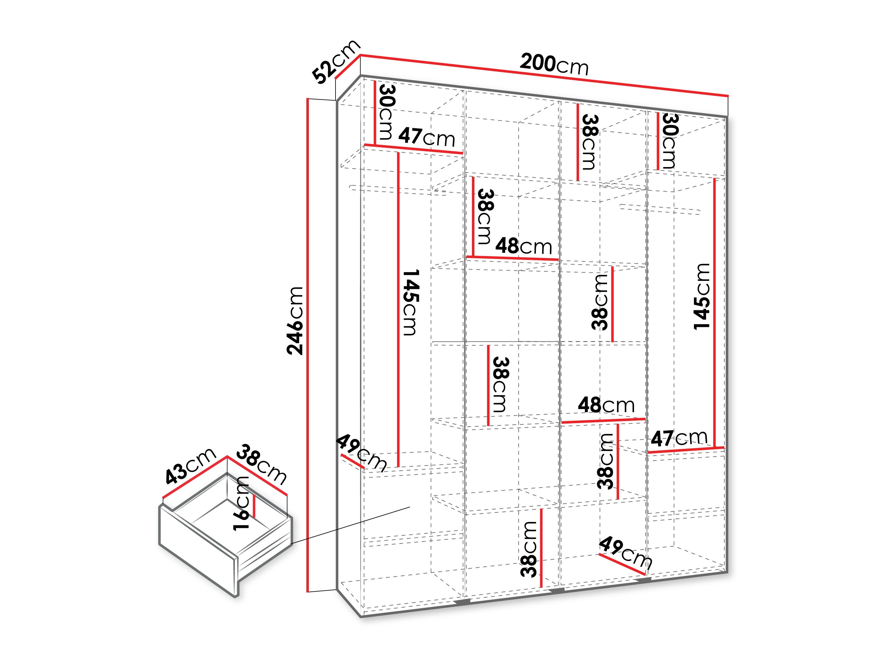 Skapis Hartford 564 (Kašmirs)