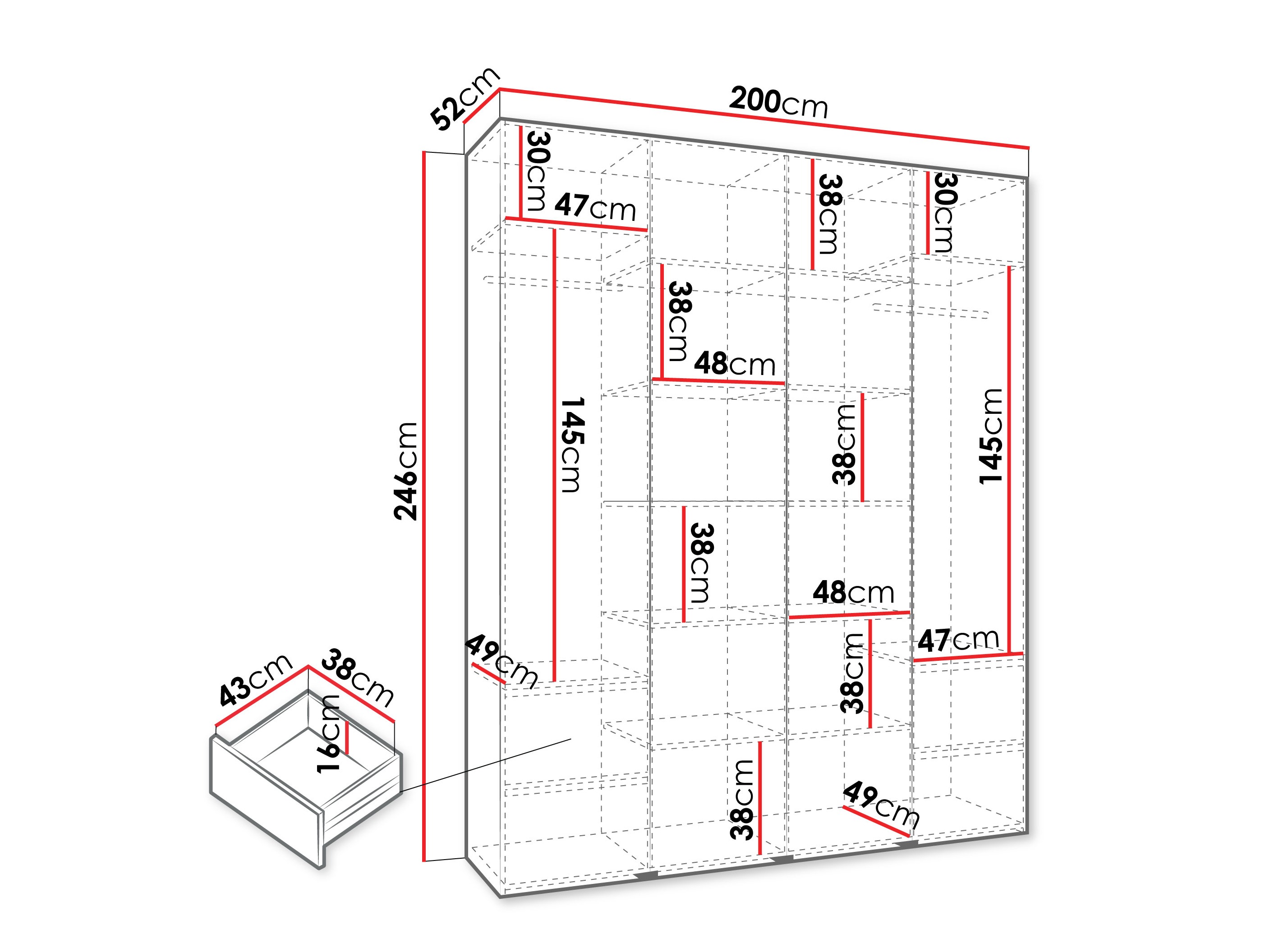 Skapis Hartford 564 (Kašmirs)