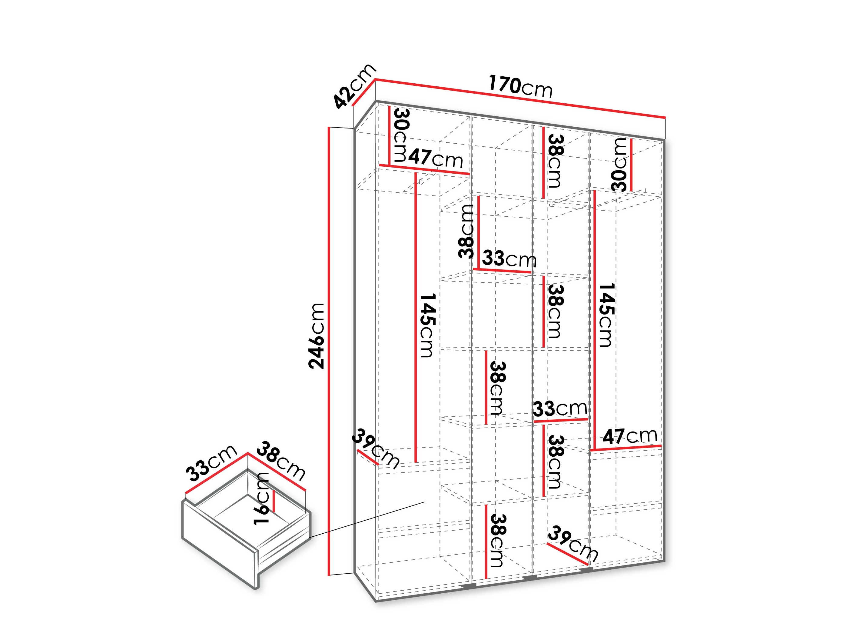 Skapis Hartford 570 (Kašmirs)