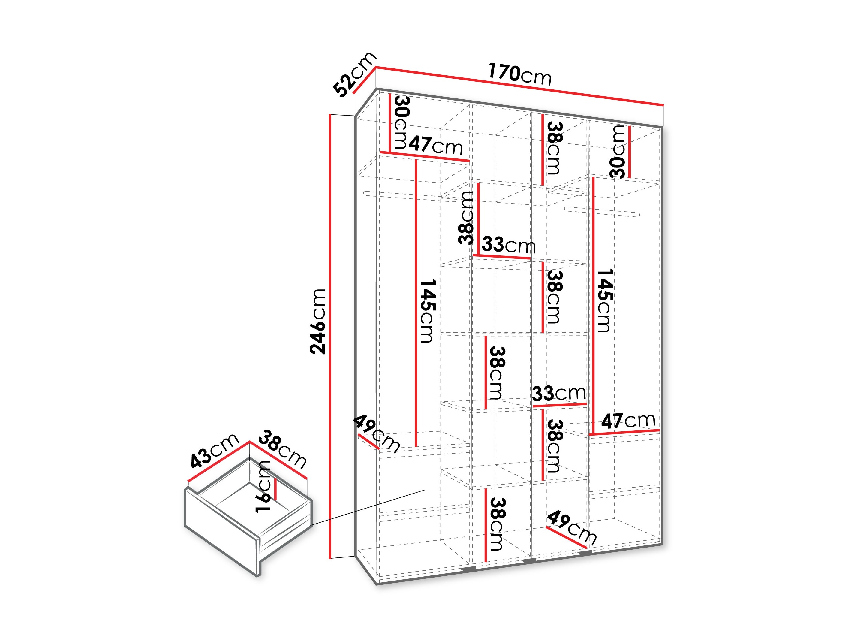 Skapis Hartford 570 (Kašmirs)