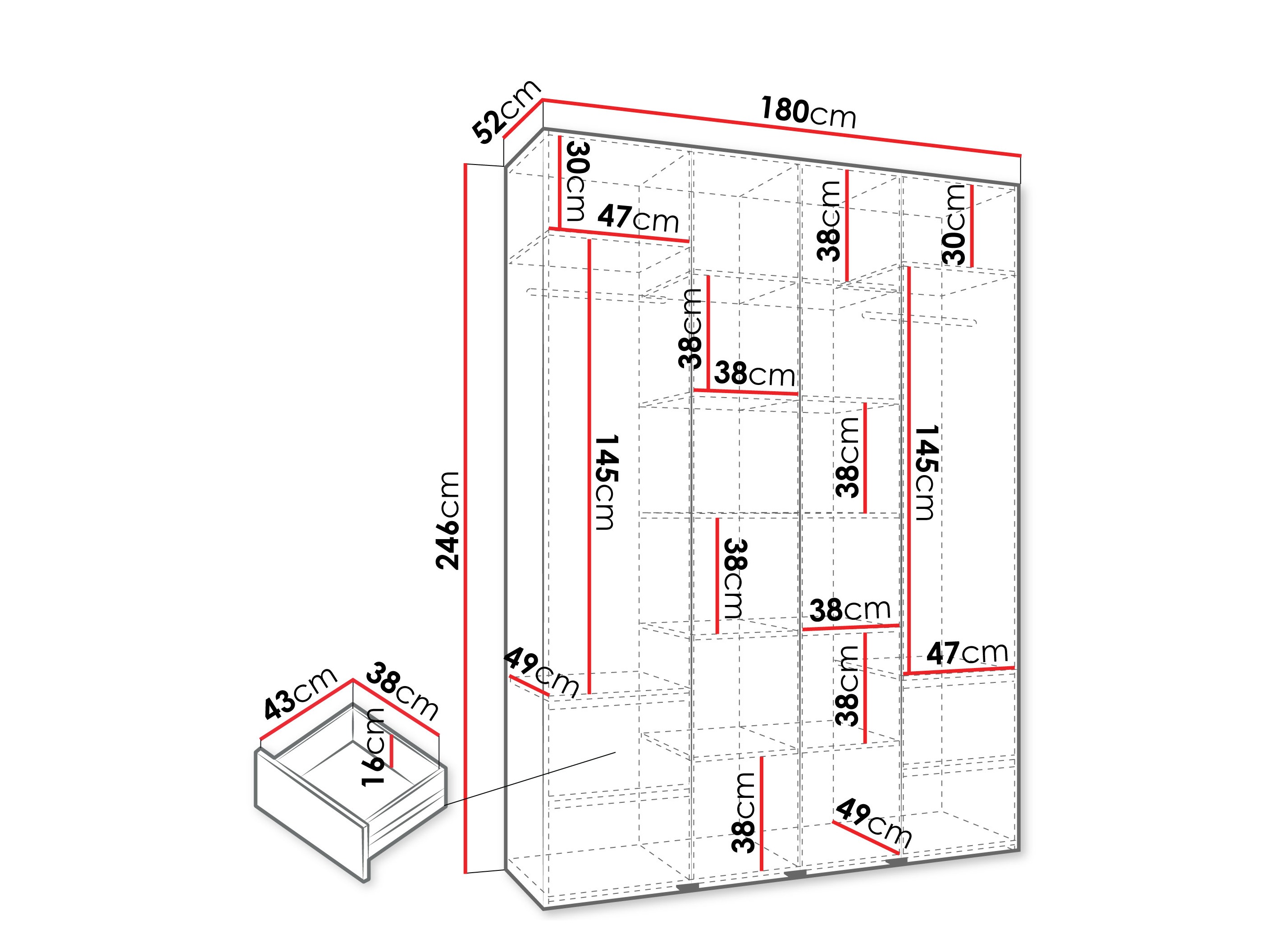 Skapis Hartford 570 (Kašmirs)