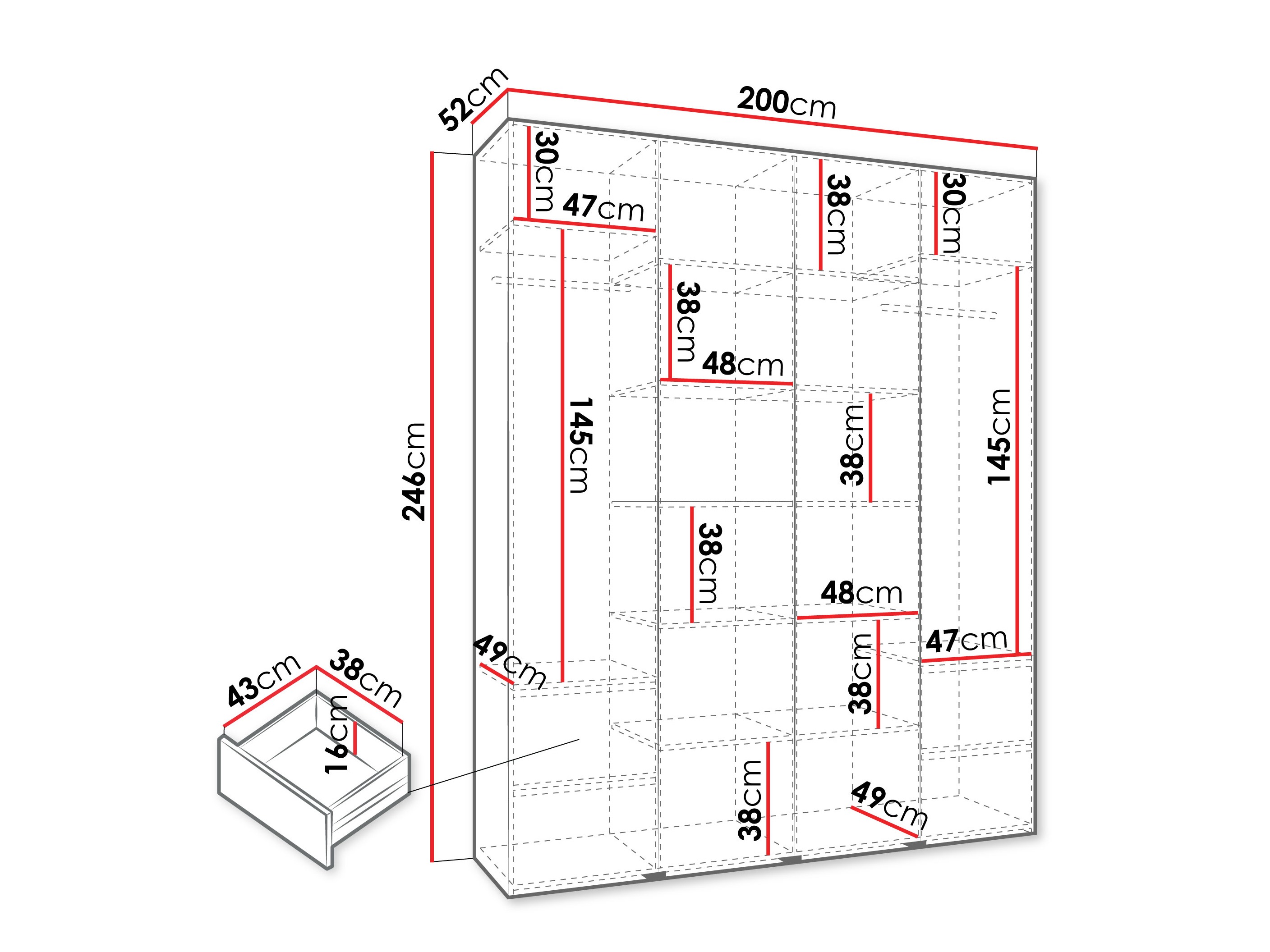 Skapis Hartford 570 (Kašmirs)