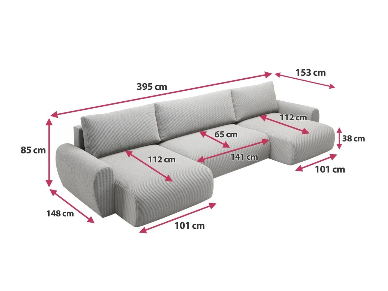 Stūra dīvāns Franklin 184 (Poso 55)