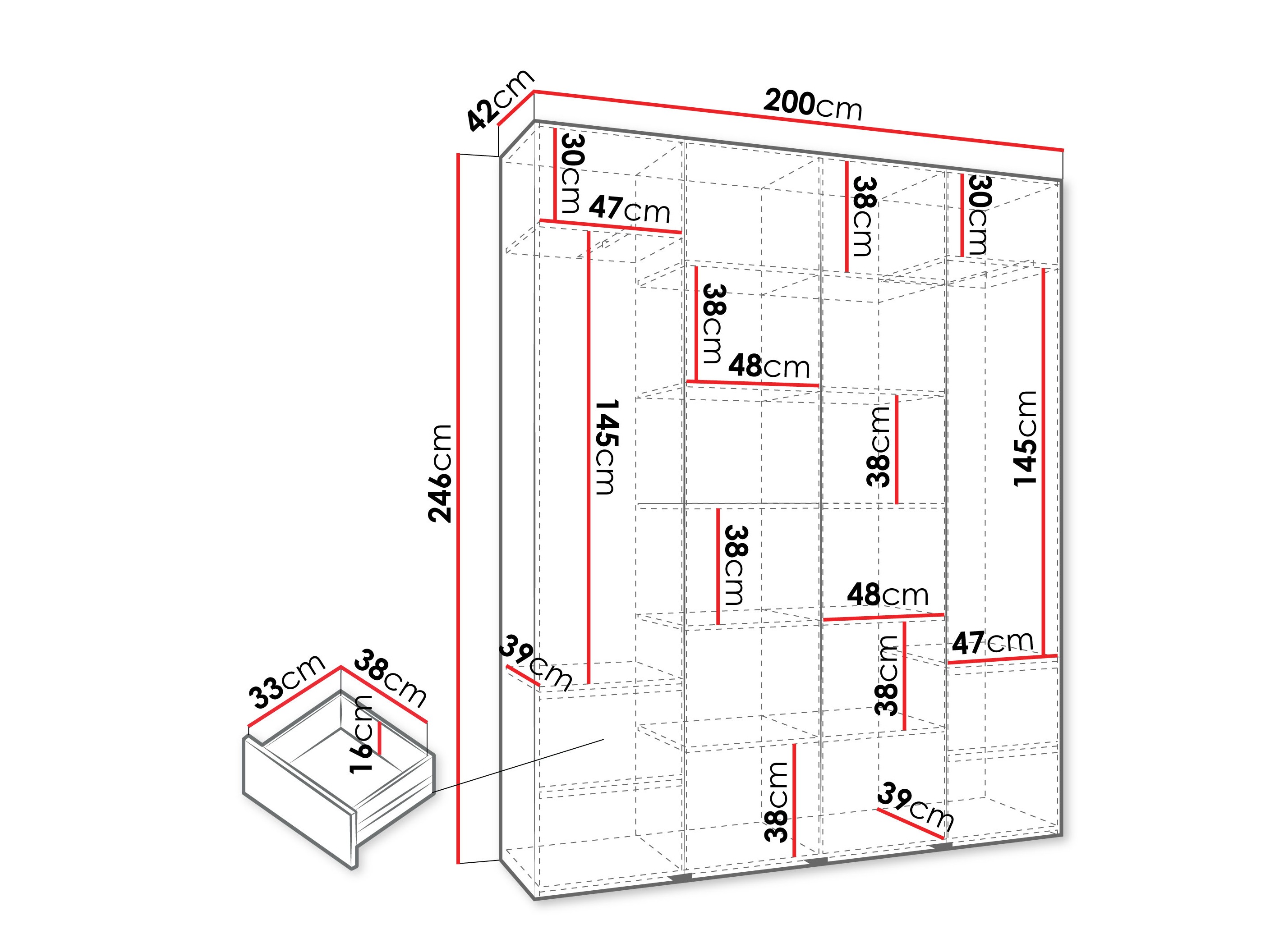 Шкаф Hartford 570 (Кашемир)