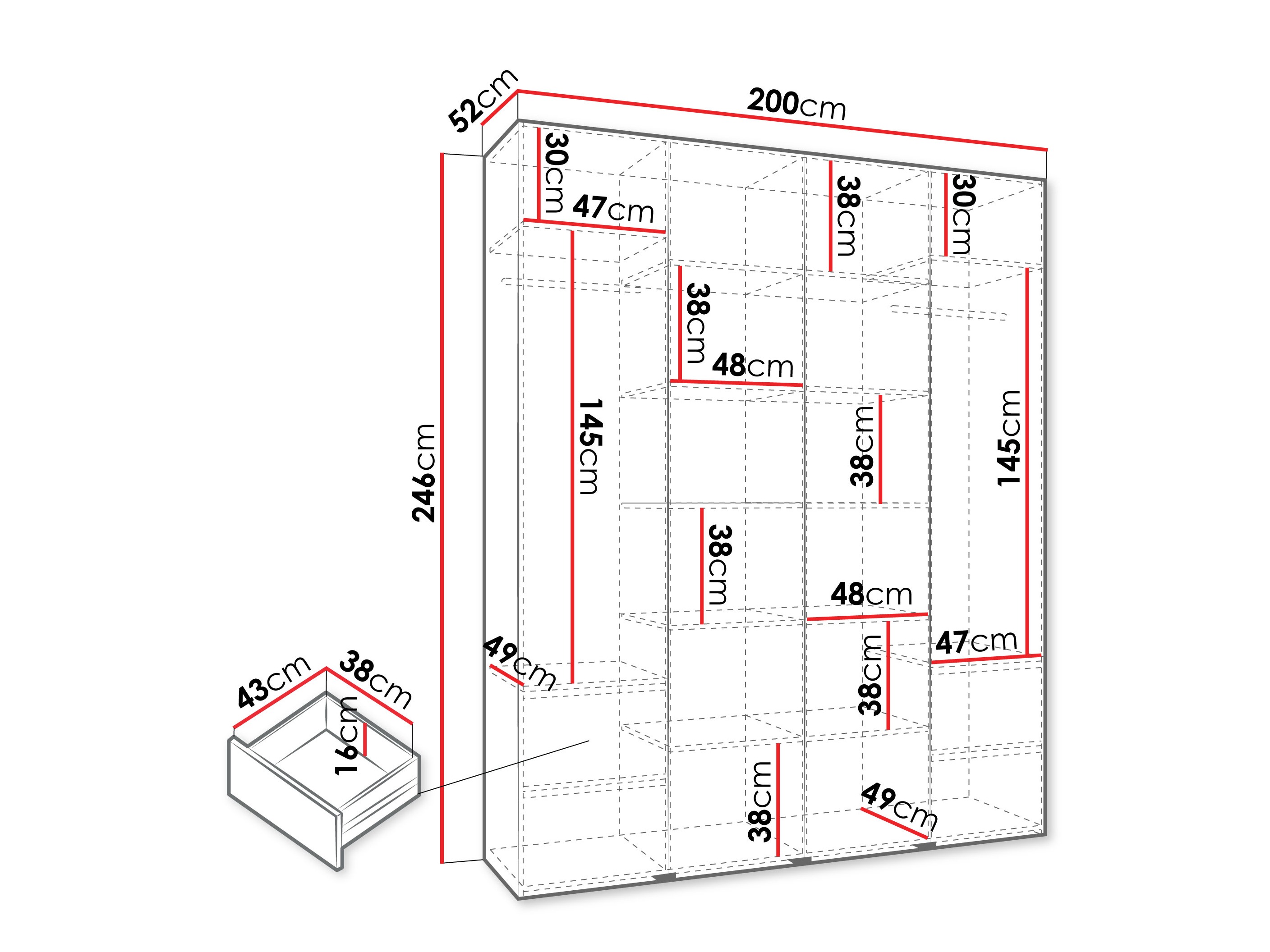 Skapis Hartford 570 (Kašmirs)