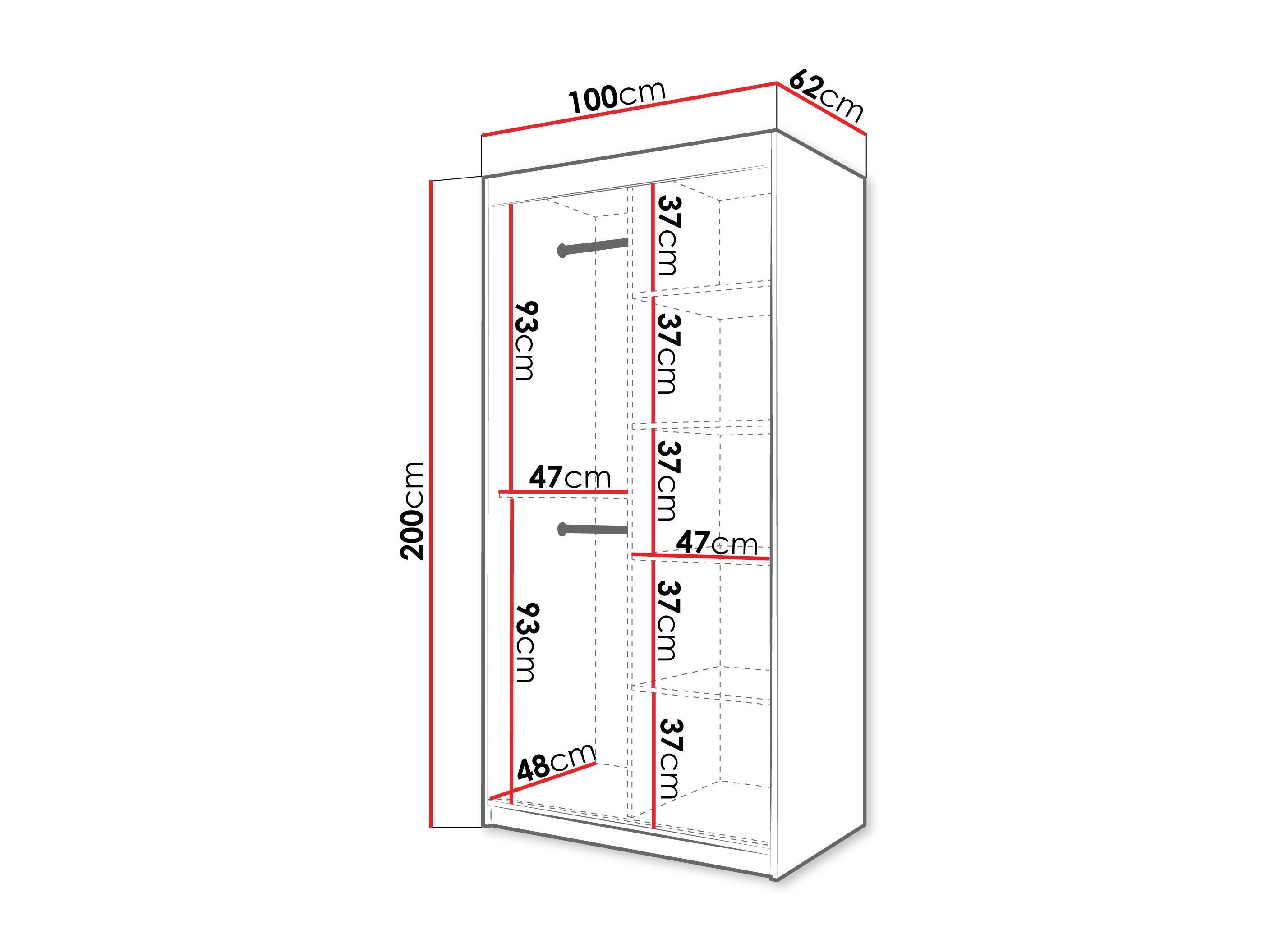 Skapis Hartford 575 (Balts)