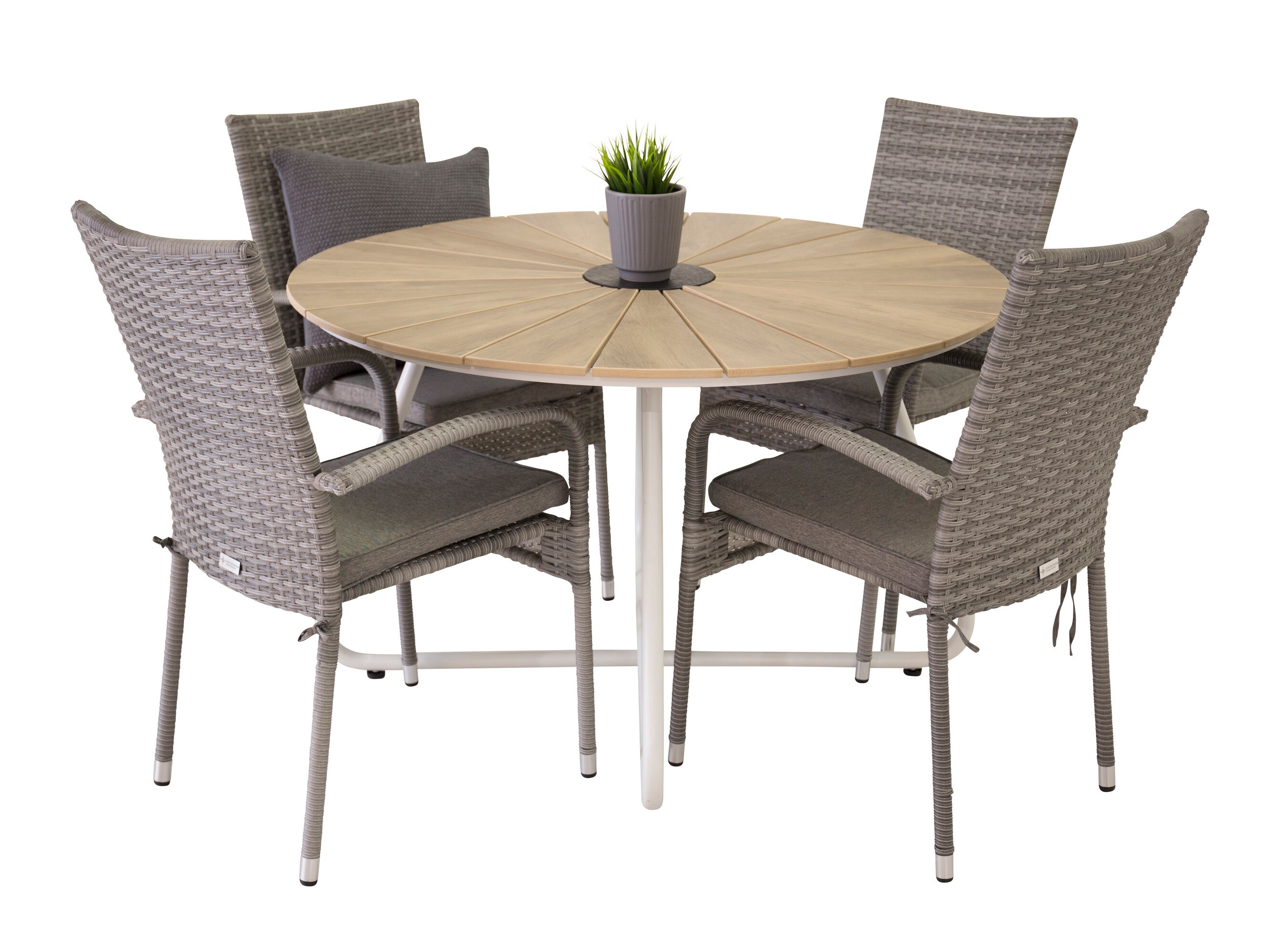 Dārza krēsls Dallas 736 (Pelēks)