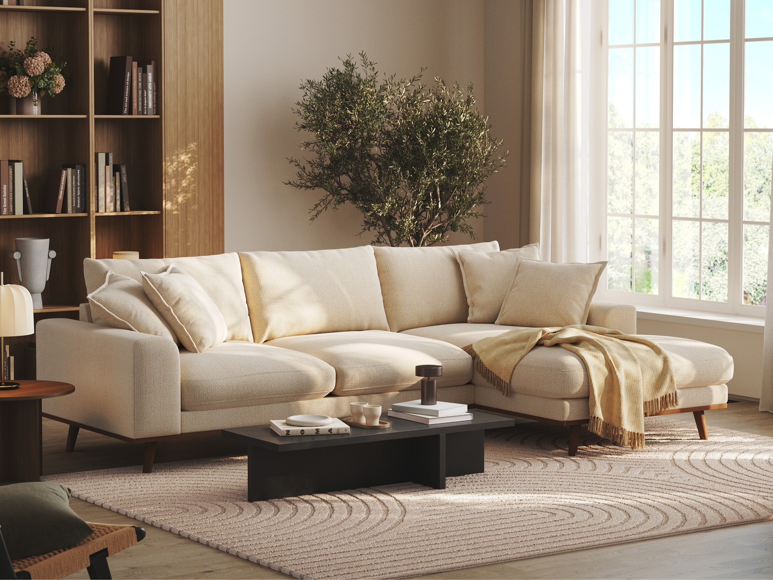 Stūra dīvāns Seattle 216 (Silencio 03)