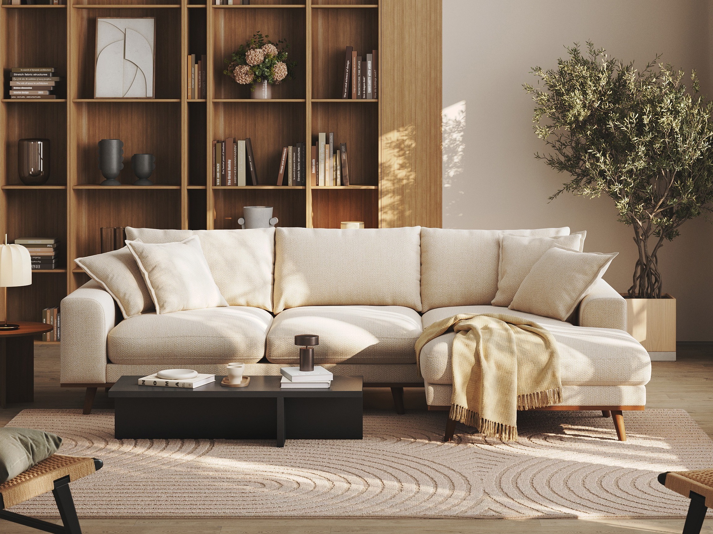 Stūra dīvāns Seattle 216 (Silencio 03)