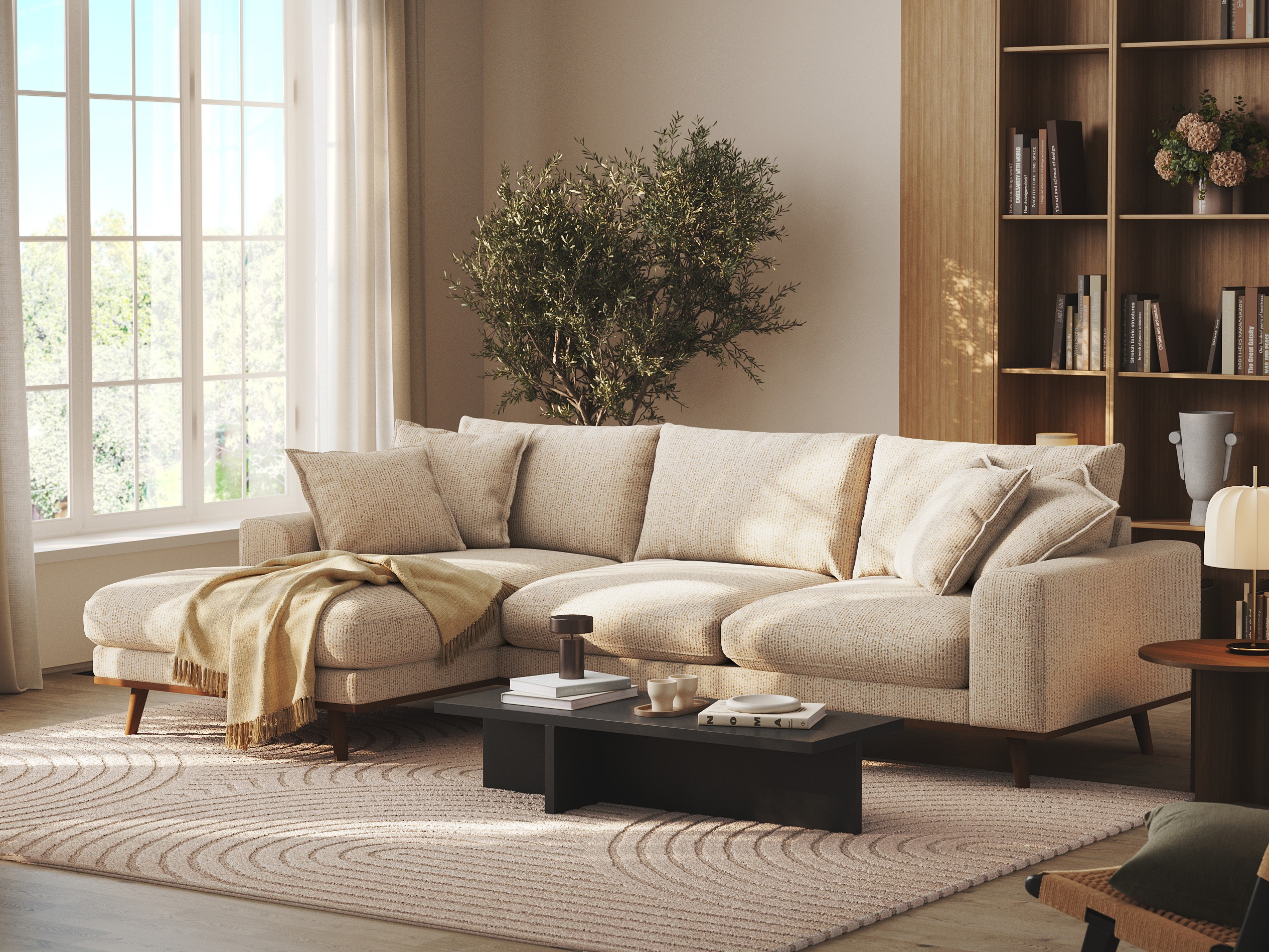 Stūra dīvāns Seattle 216 (Silencio 06)