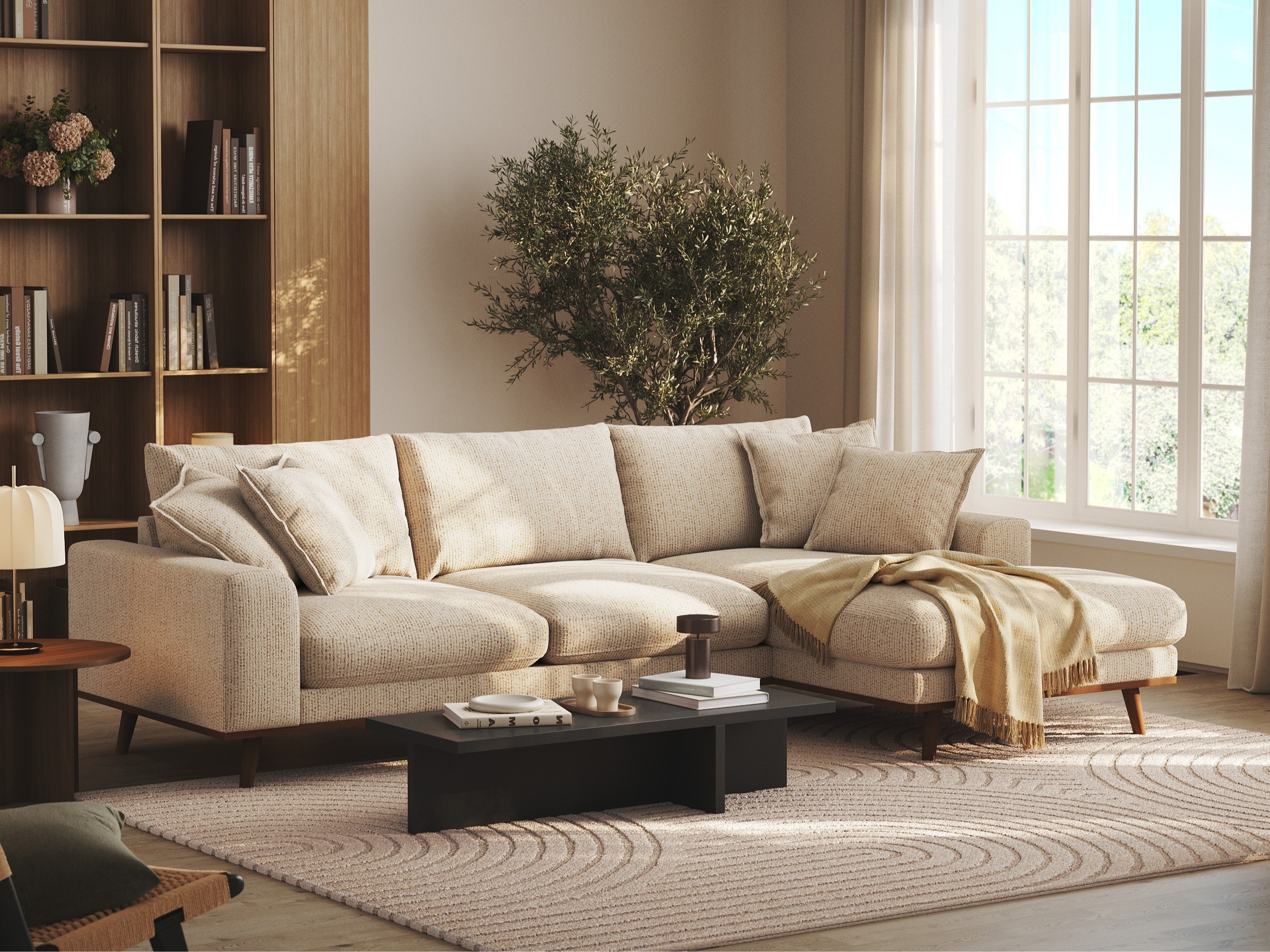 Stūra dīvāns Seattle 216 (Silencio 06)