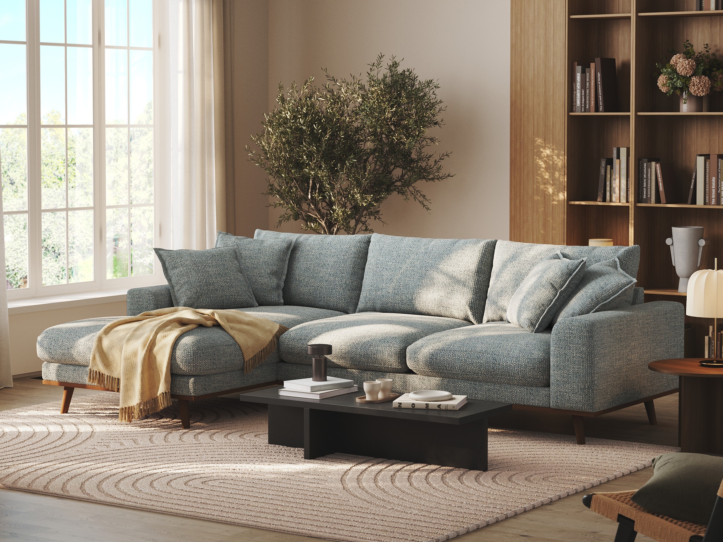 Stūra dīvāns Seattle 216 (Silencio 72)