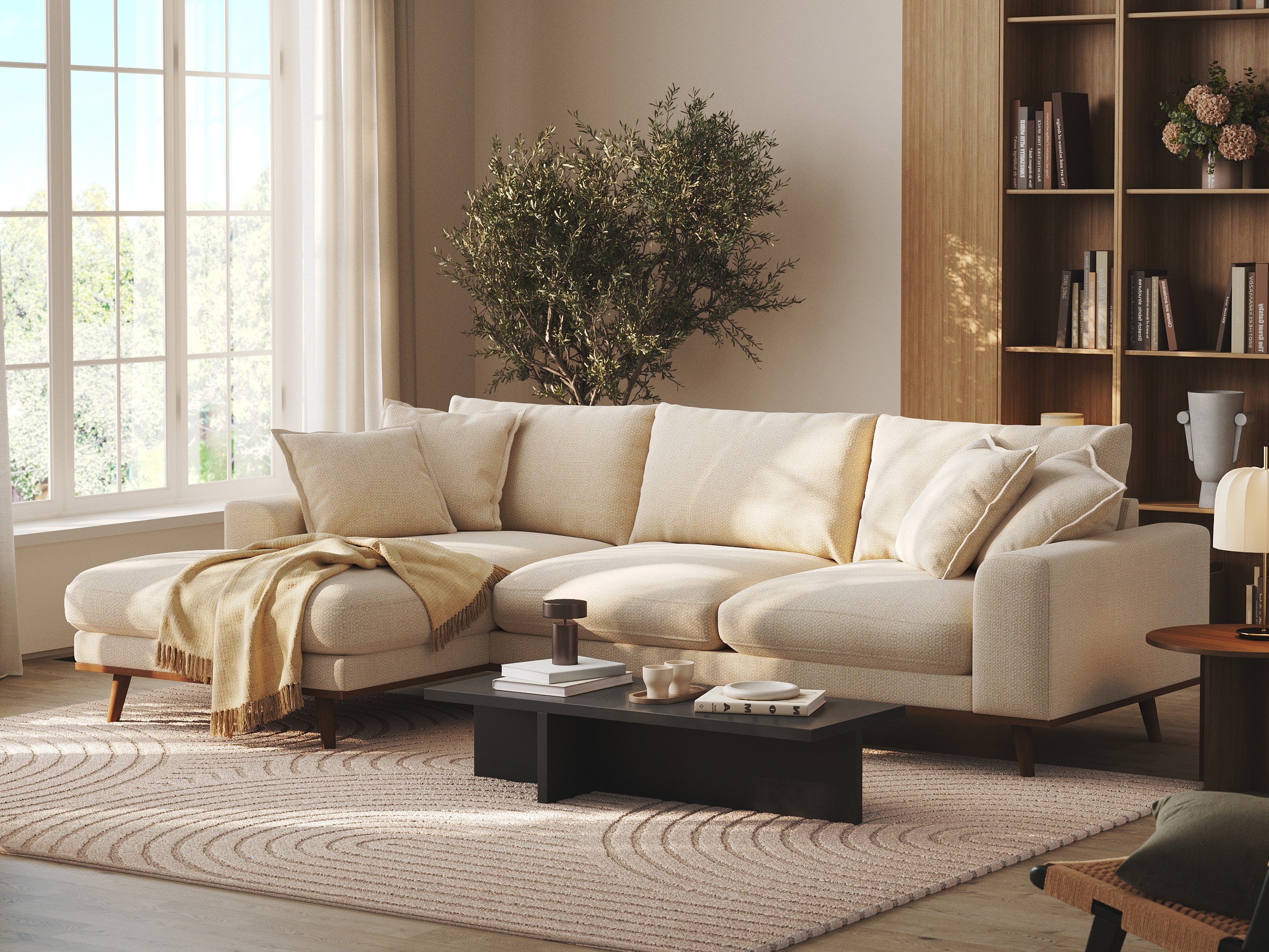 Угловой диван Seattle 216 (Silencio 03)