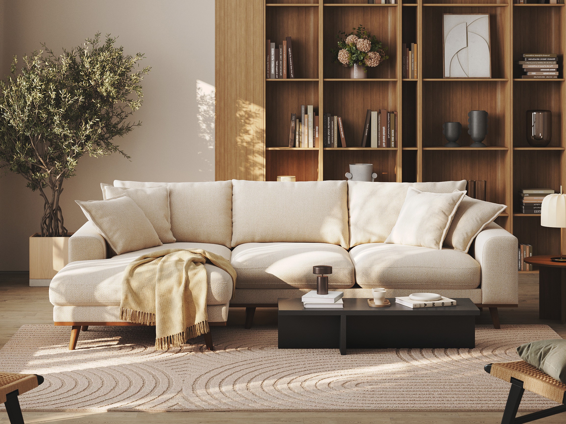 Угловой диван Seattle 216 (Silencio 03)