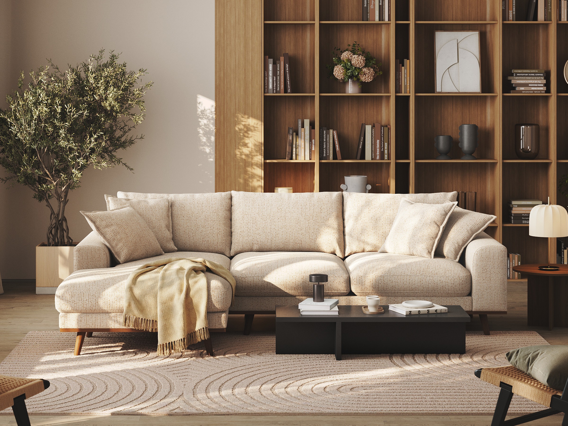 Угловой диван Seattle 216 (Silencio 06)