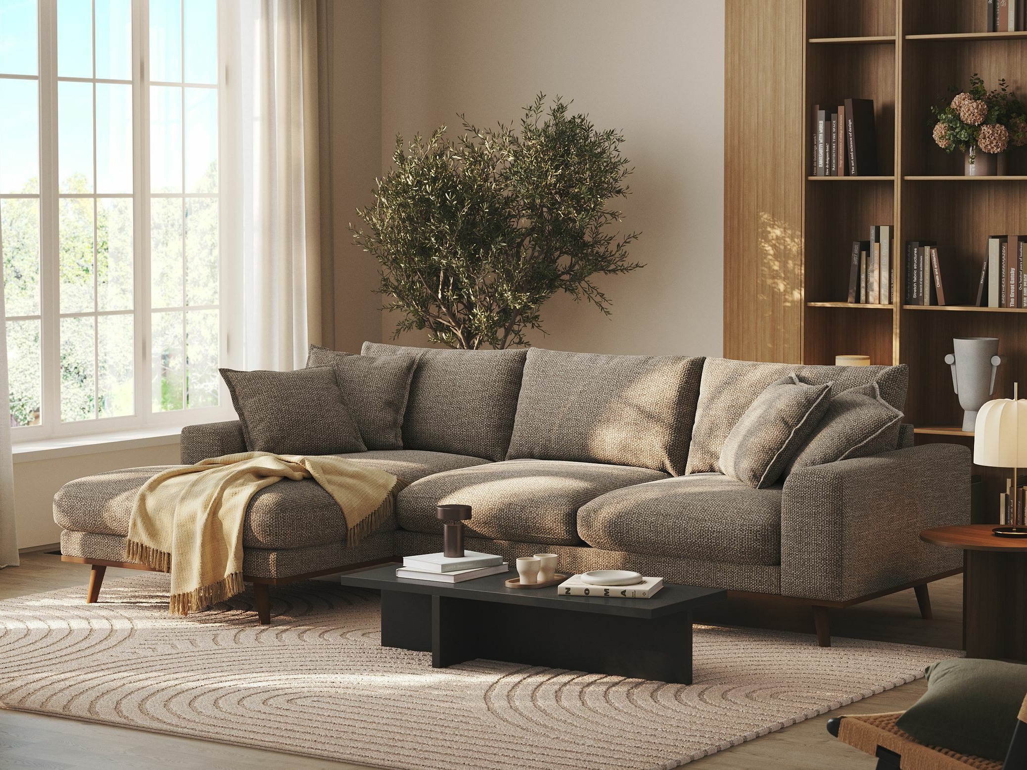 Угловой диван Seattle 216 (Silencio 19)