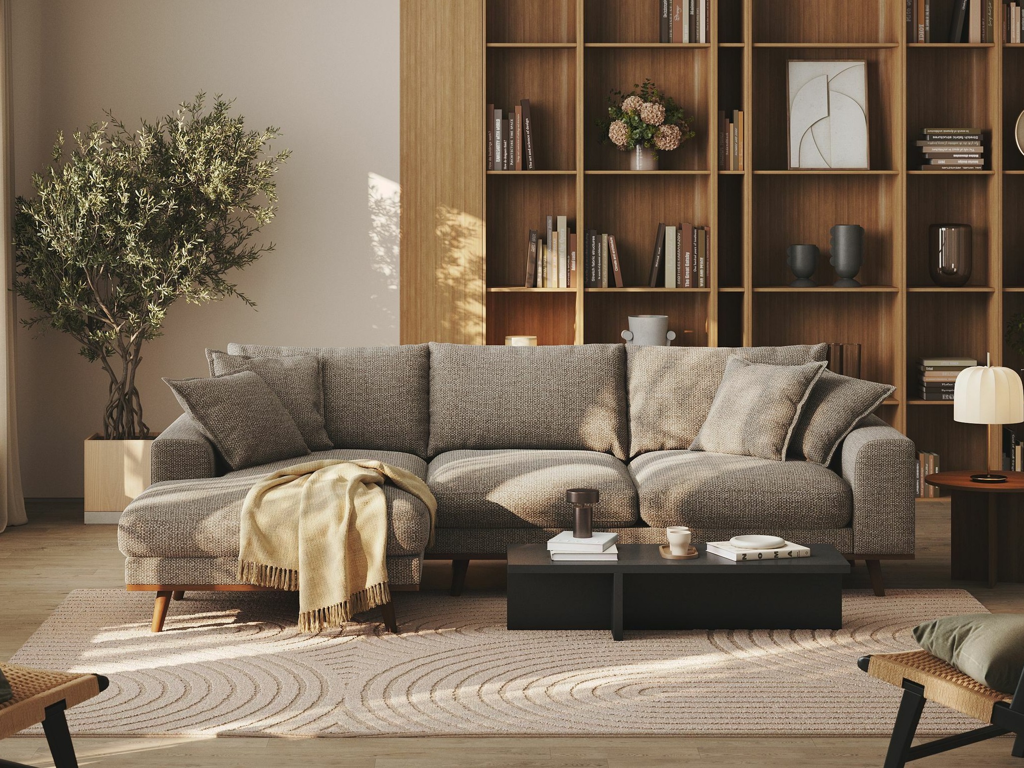 Угловой диван Seattle 216 (Silencio 19)