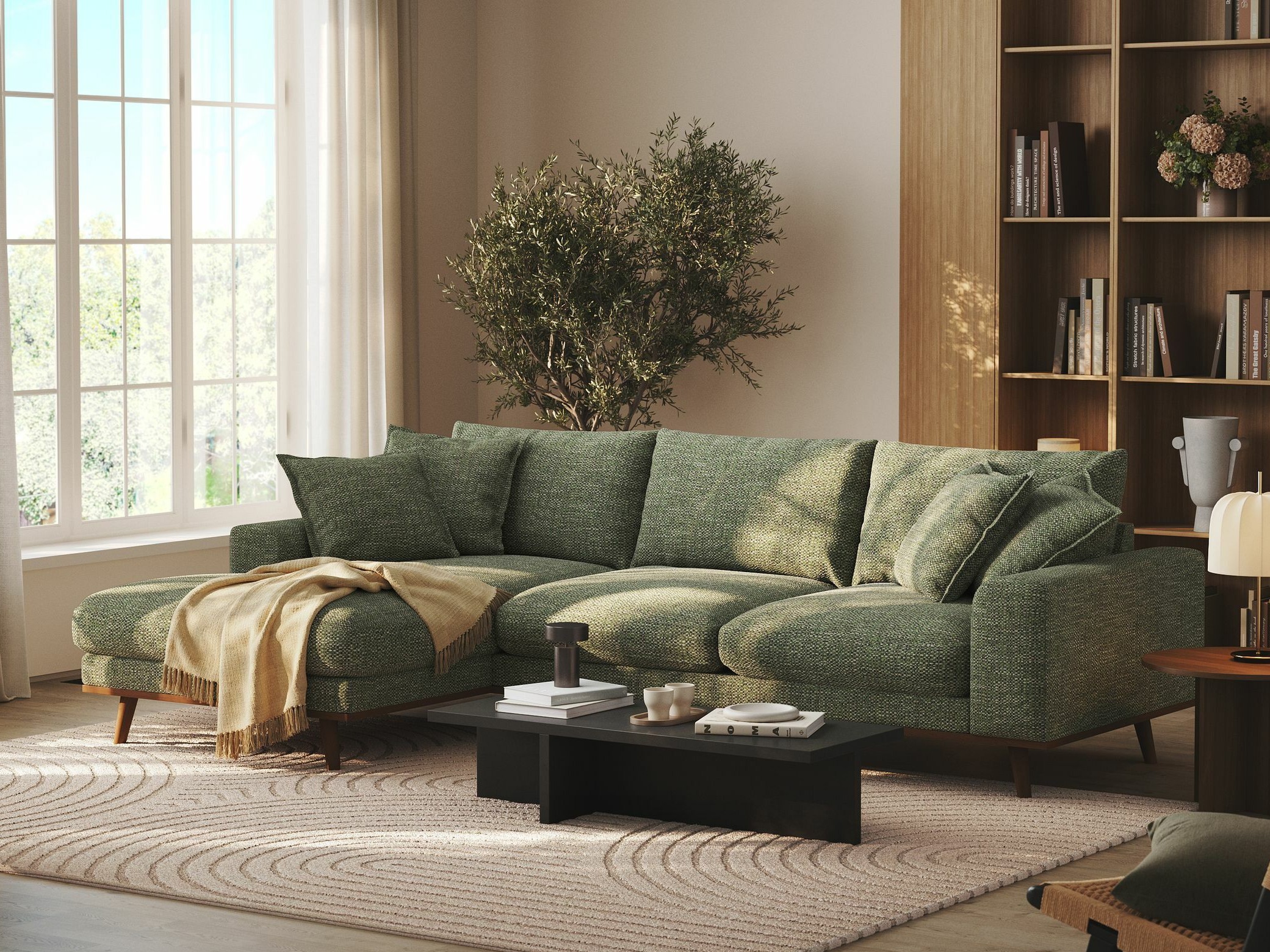 Угловой диван Seattle 216 (Silencio 34)