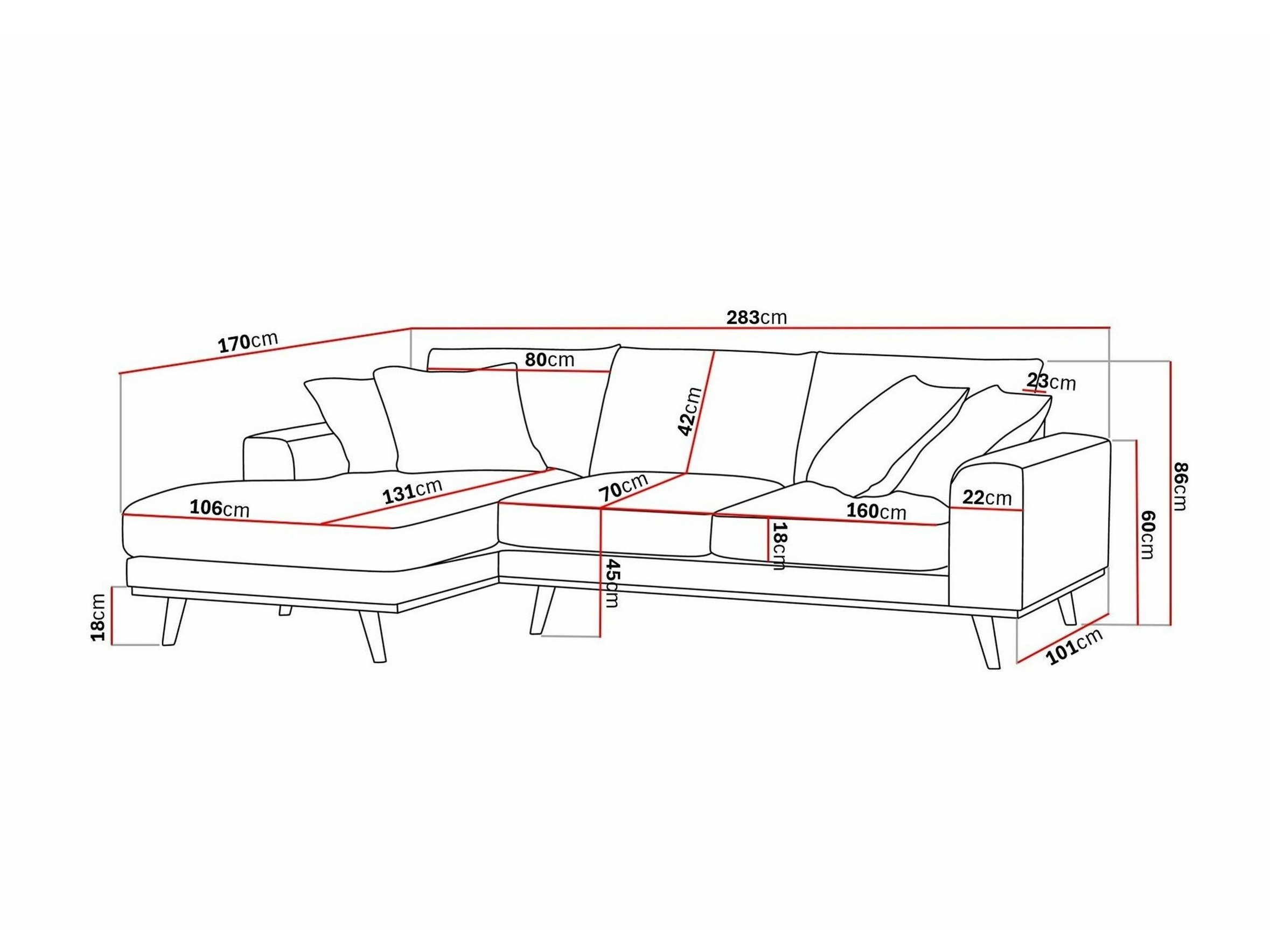 Угловой диван Seattle 216 (Silencio 72)