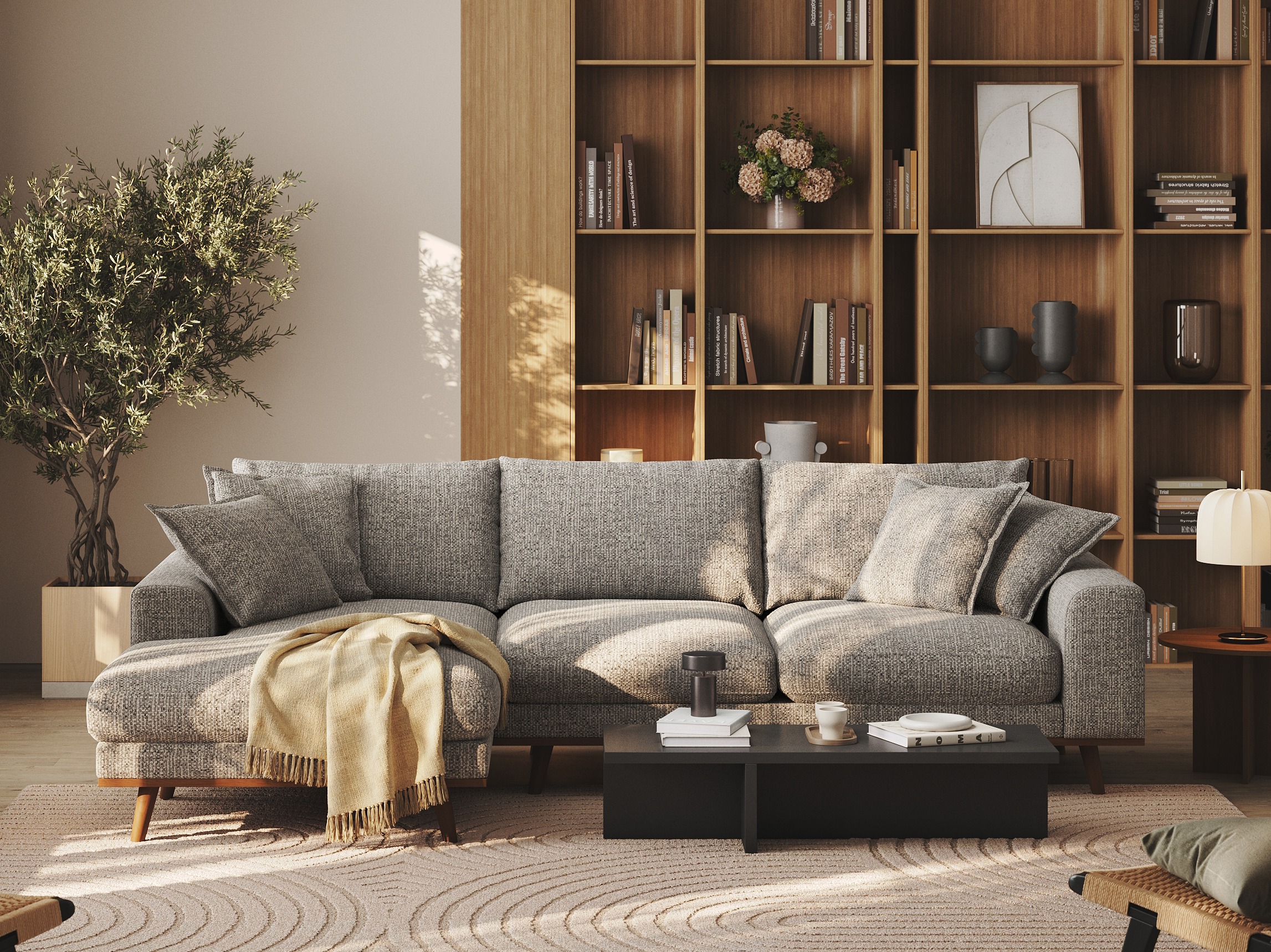 Угловой диван Seattle 216 (Silencio 86)