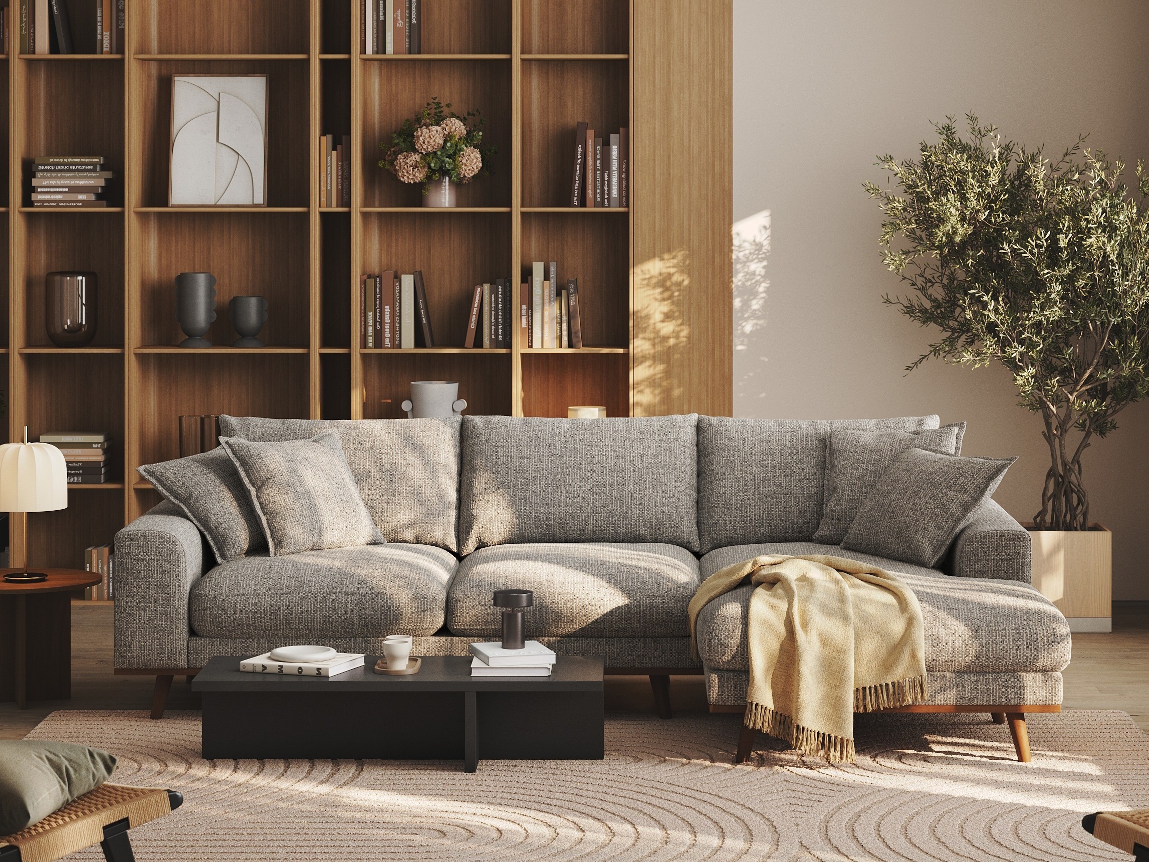 Угловой диван Seattle 216 (Silencio 86)