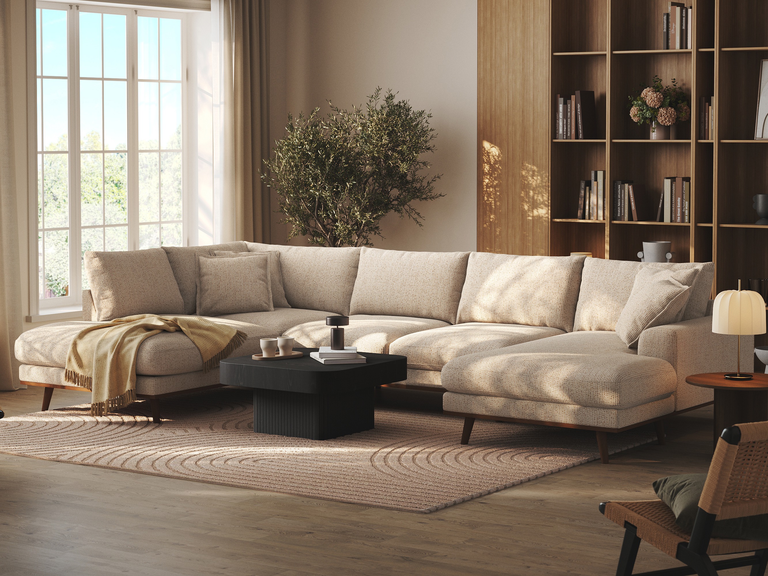 Stūra dīvāns Seattle 217 (Silencio 06)