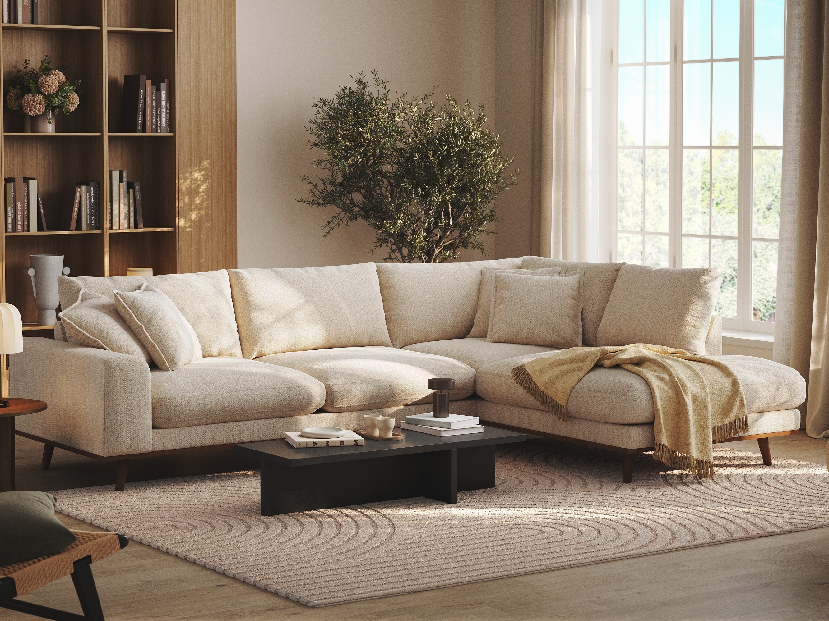 Stūra dīvāns Seattle 218 (Silencio 03)