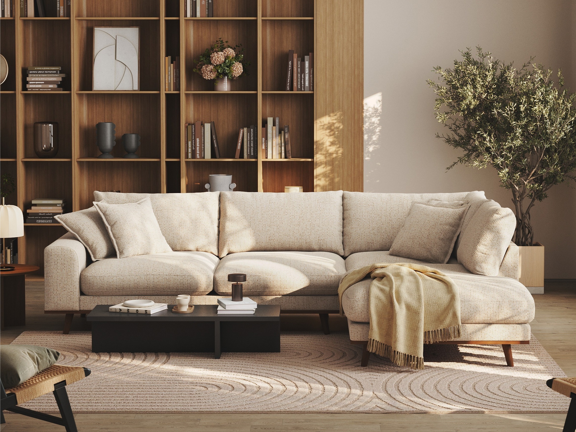 Stūra dīvāns Seattle 218 (Silencio 06)