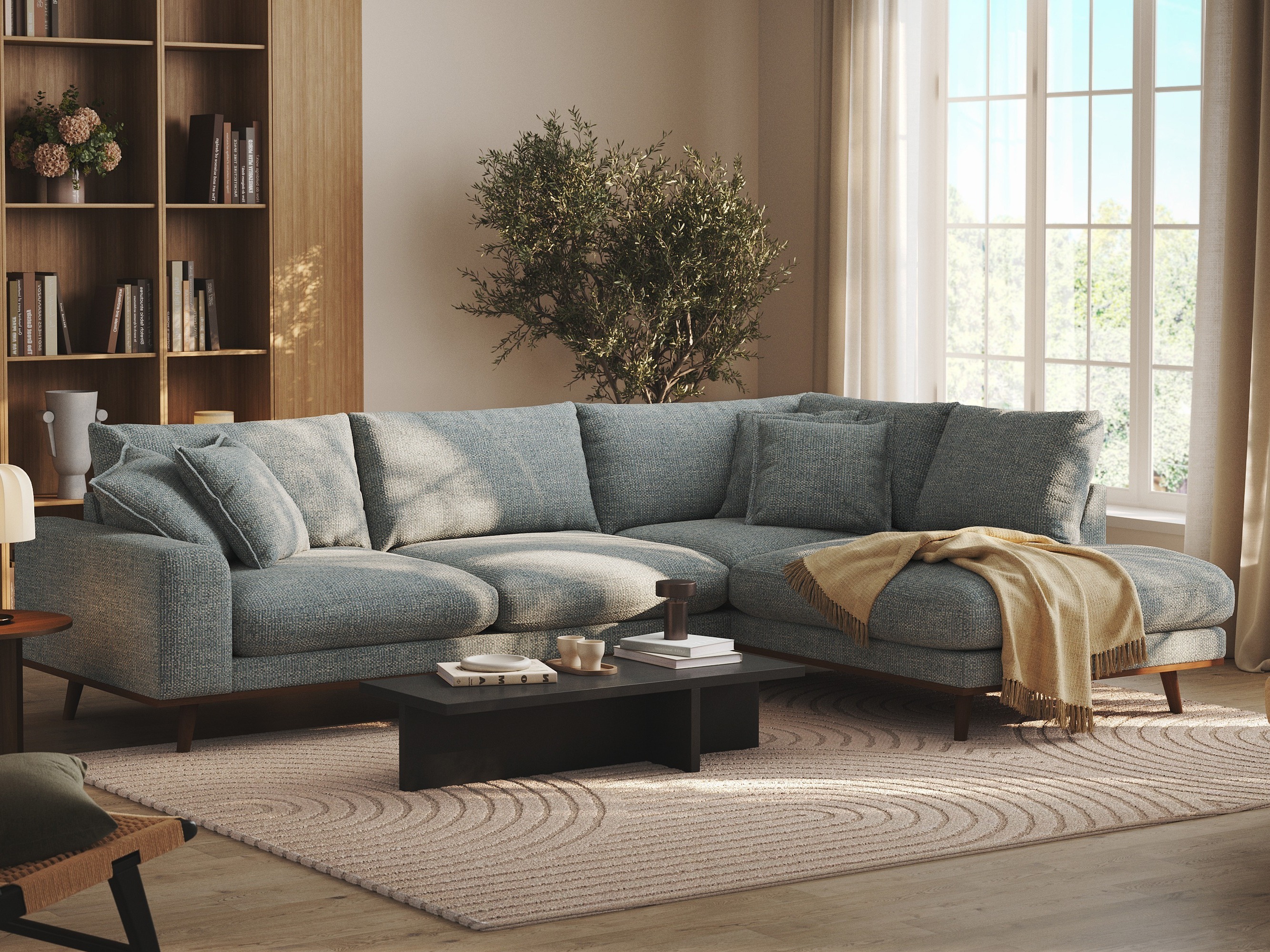 Stūra dīvāns Seattle 218 (Silencio 72)