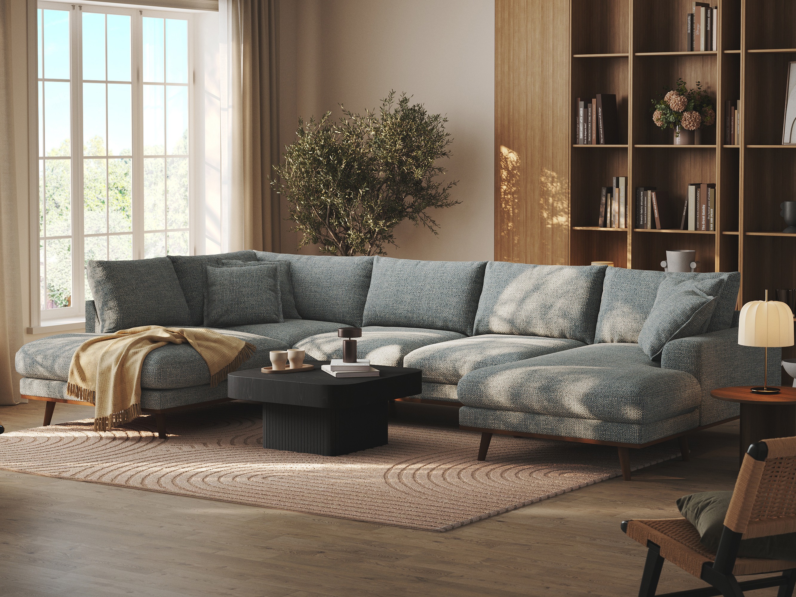 Угловой диван Seattle 217 (Silencio 72)