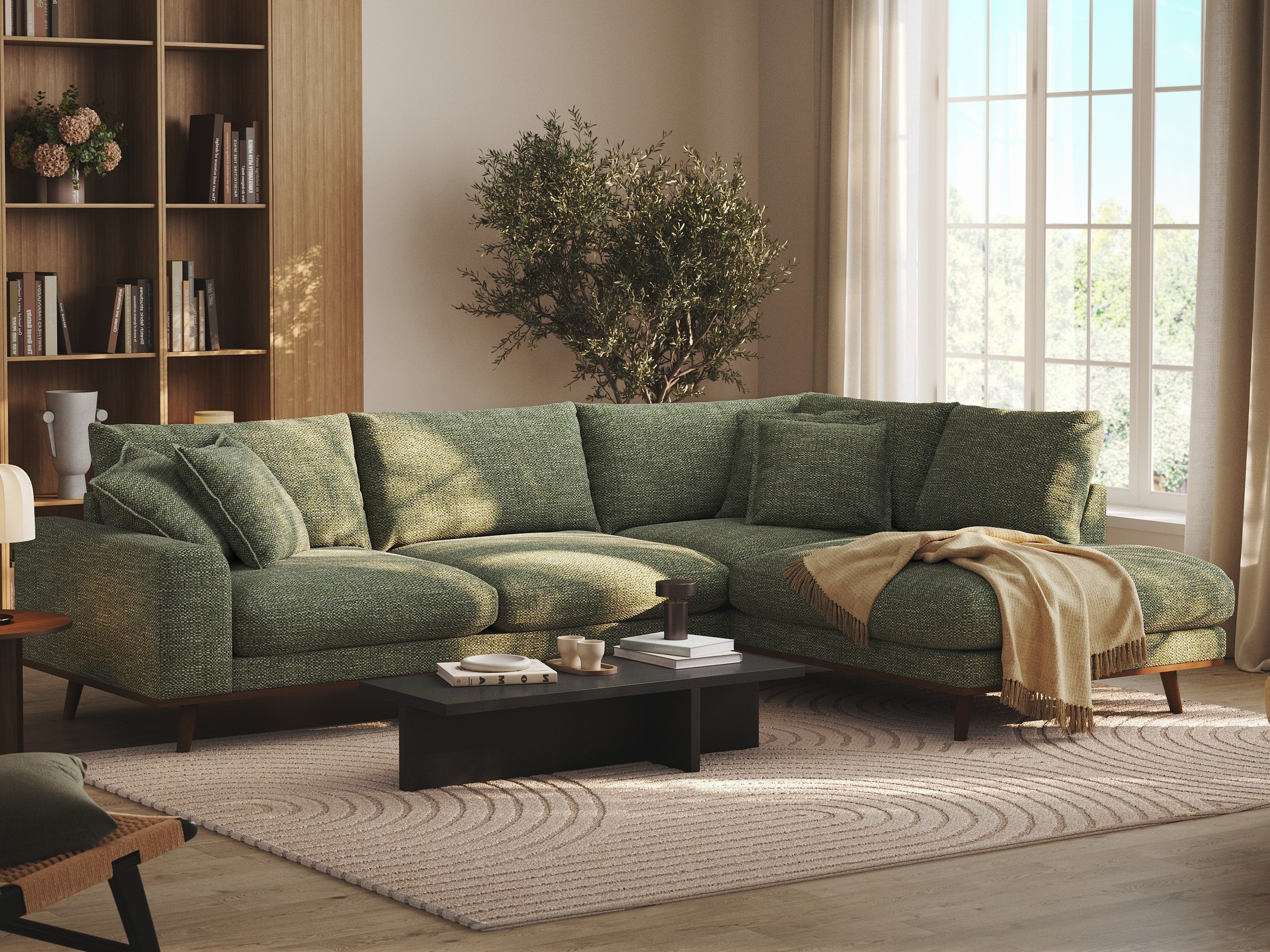 Угловой диван Seattle 218 (Silencio 34)