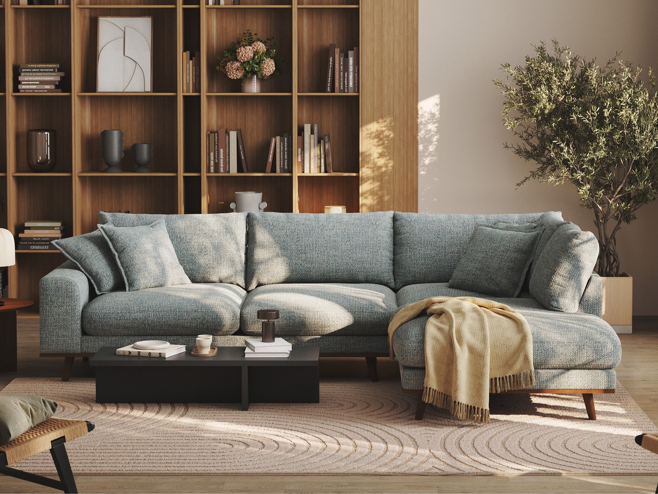 Угловой диван Seattle 218 (Silencio 72)